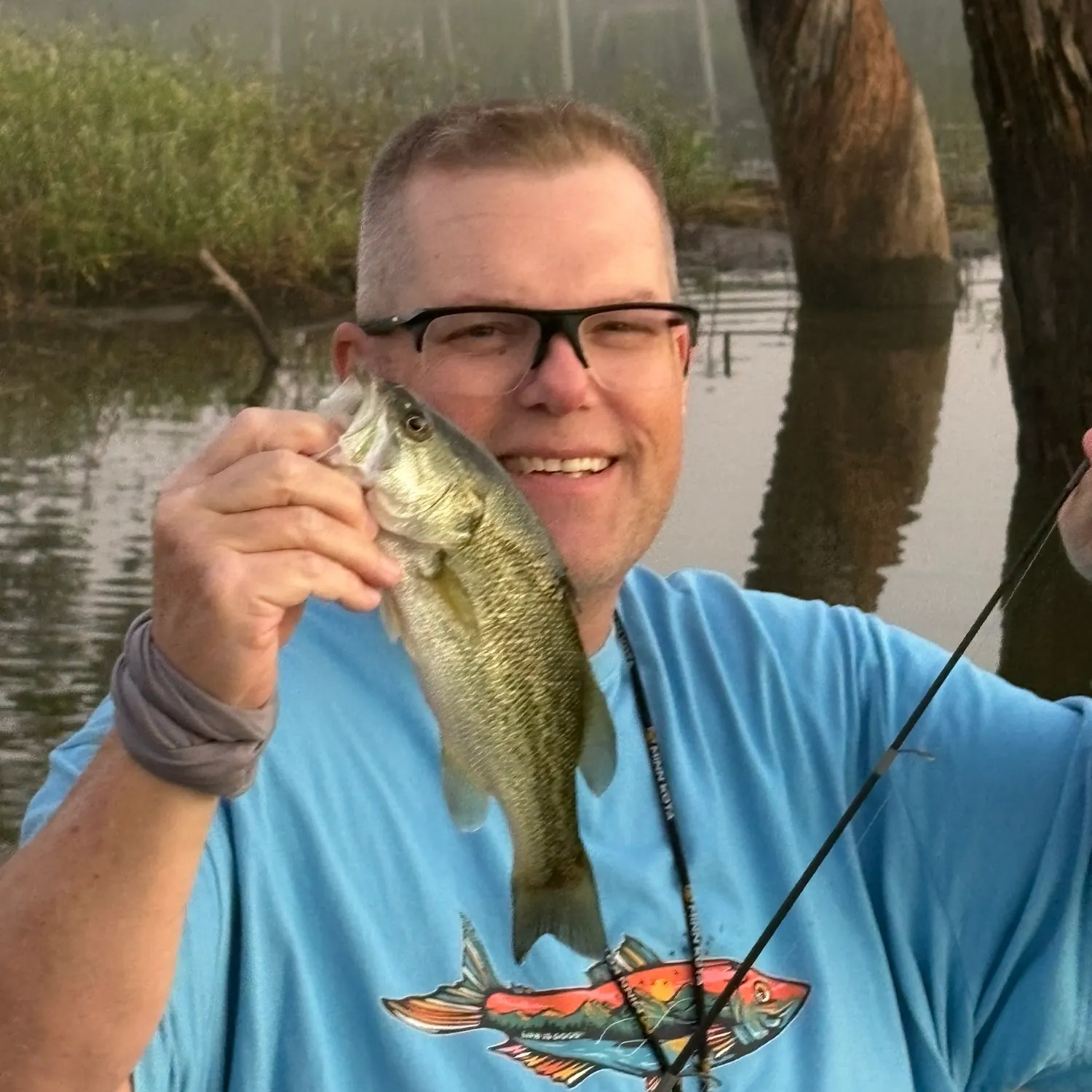 Largemouth bass caught on Fishbrain