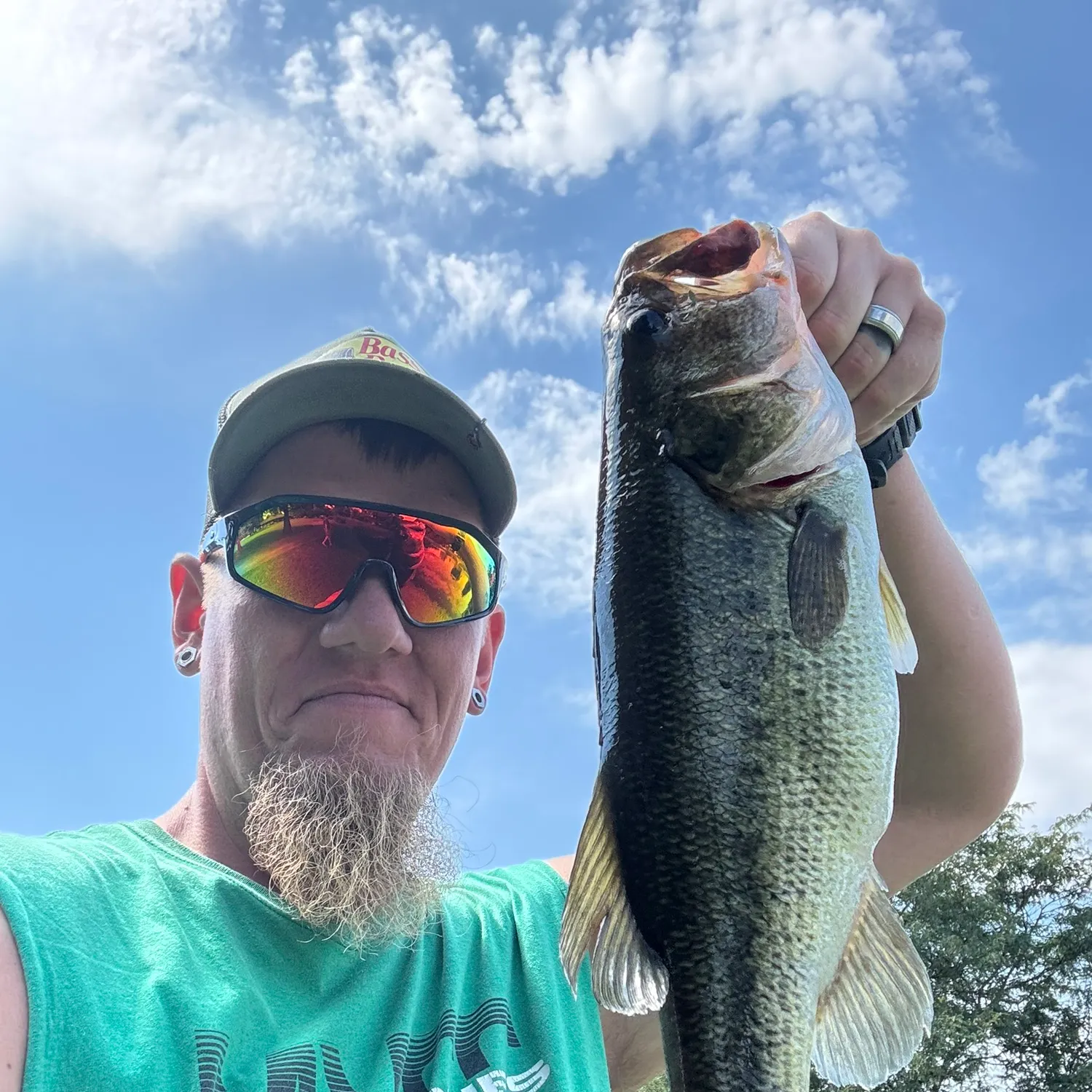 Largemouth bass caught on Fishbrain
