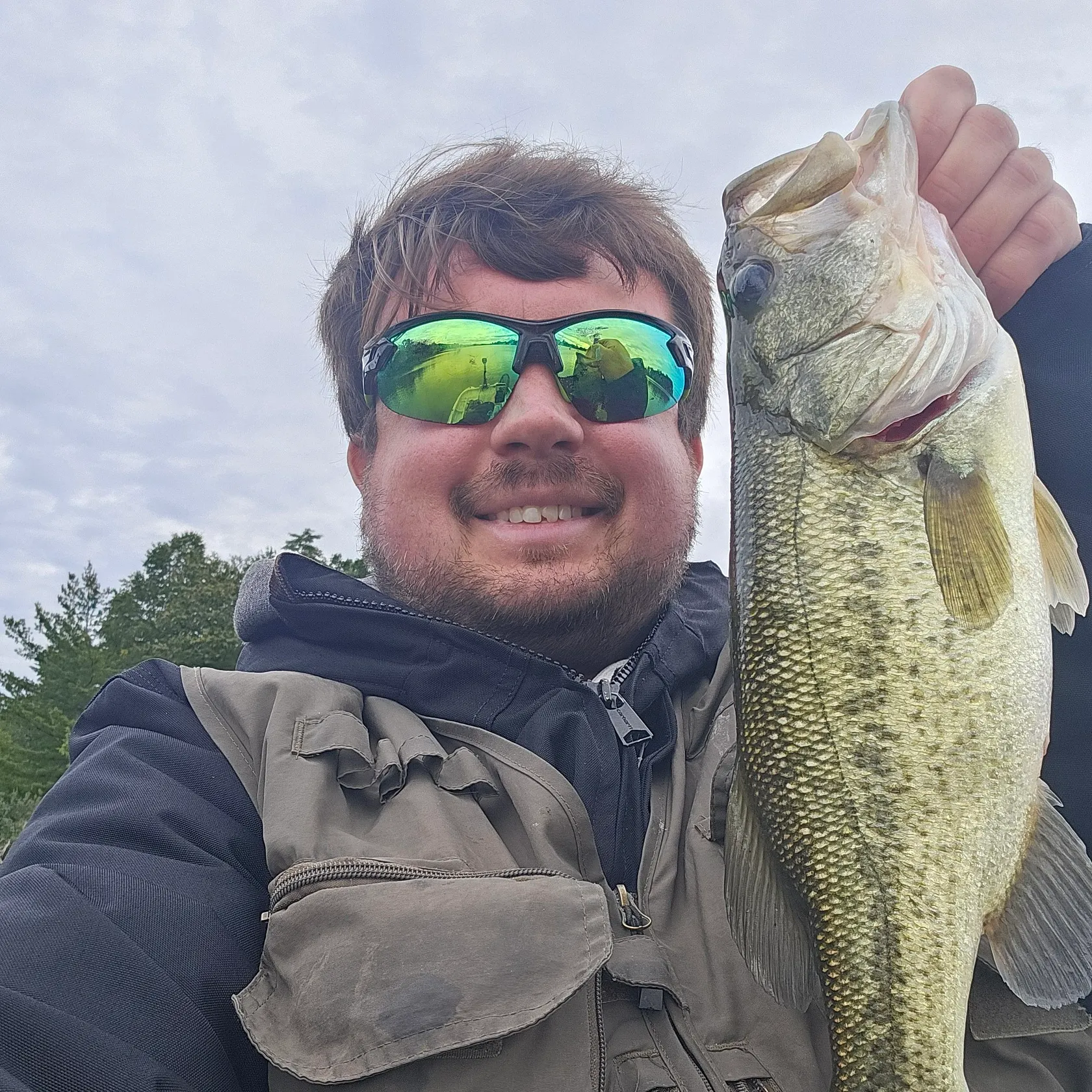 Largemouth bass caught on Fishbrain