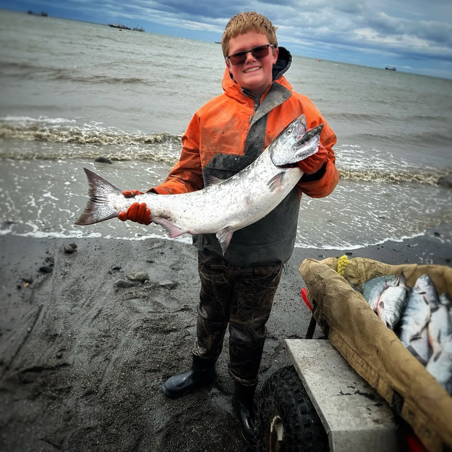 Chinook salmon caught on Fishbrain