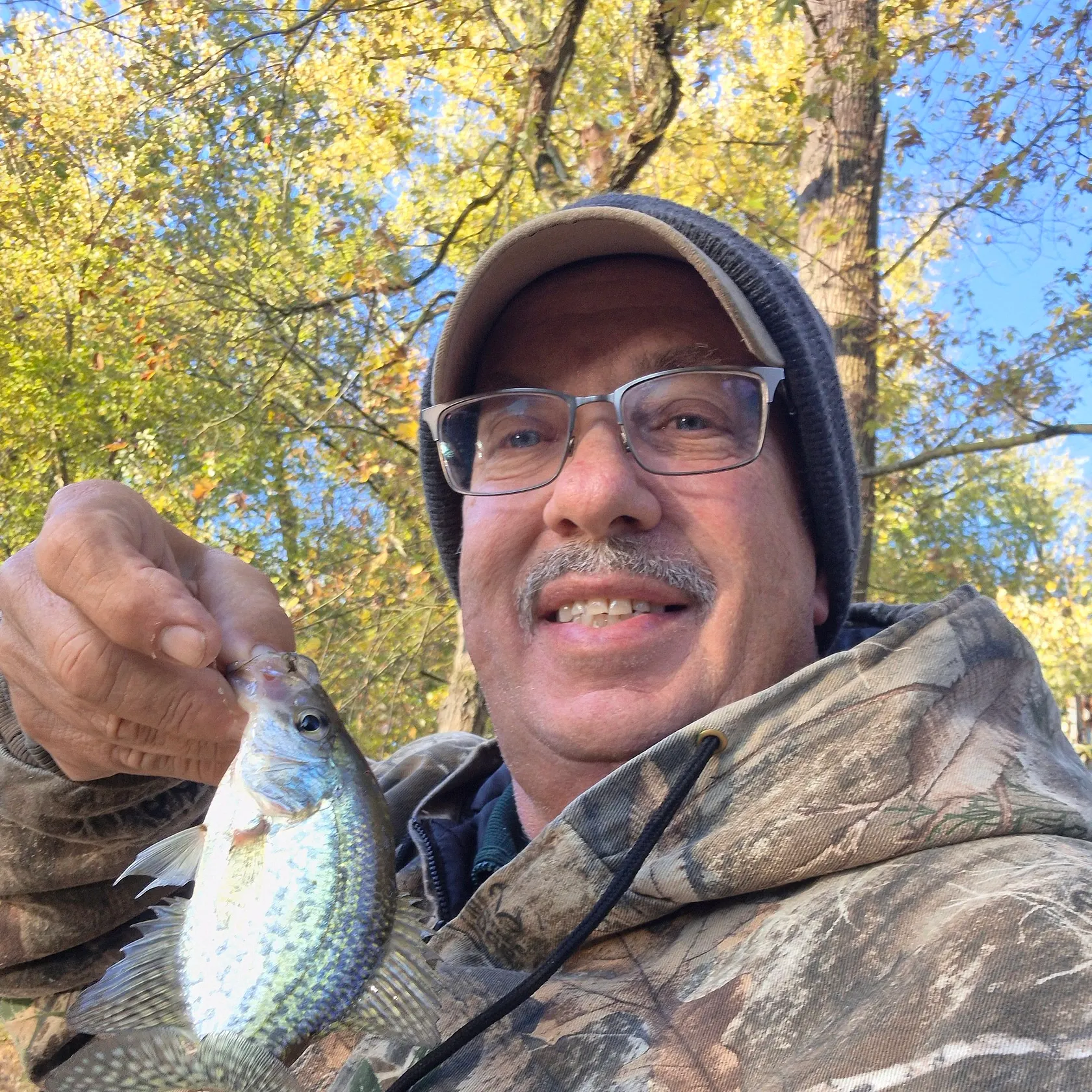 Black crappie caught on Fishbrain