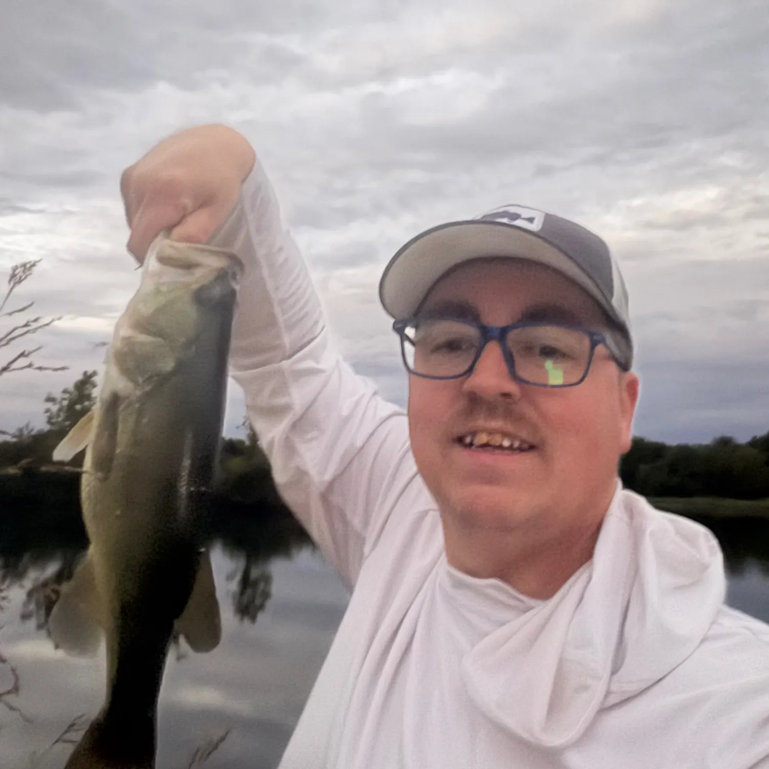 Largemouth bass caught on Fishbrain
