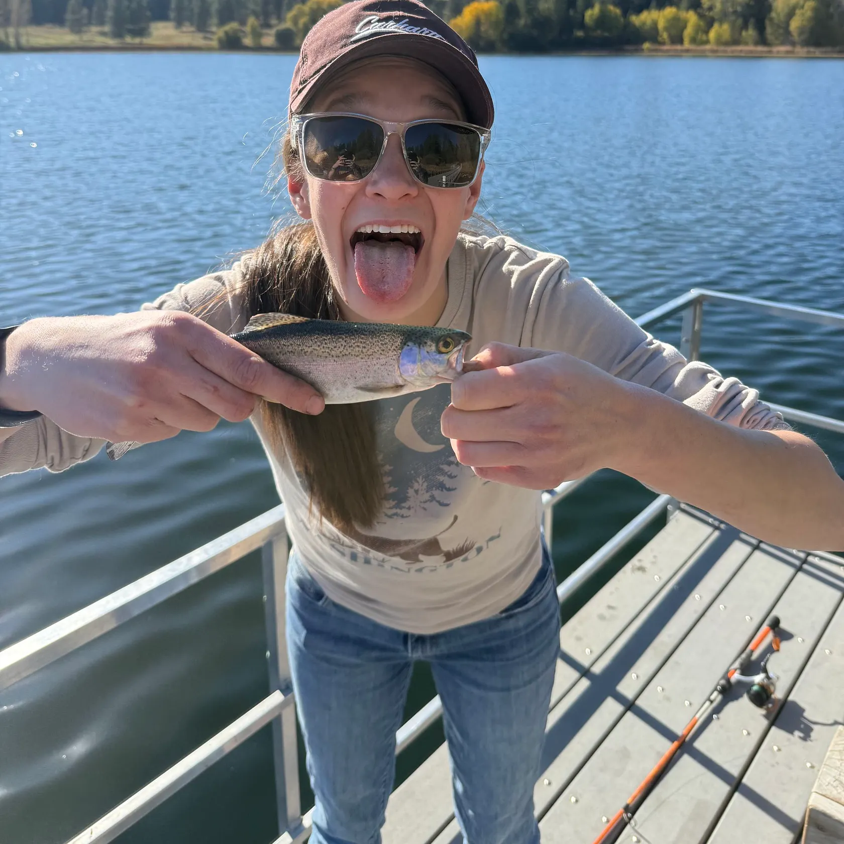 Rainbow trout caught on Fishbrain