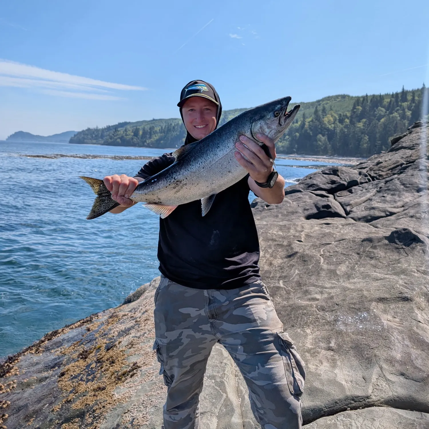 Coho salmon caught on Fishbrain