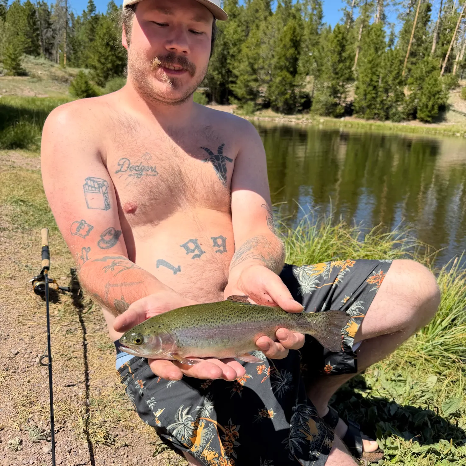 Rainbow trout caught on Fishbrain