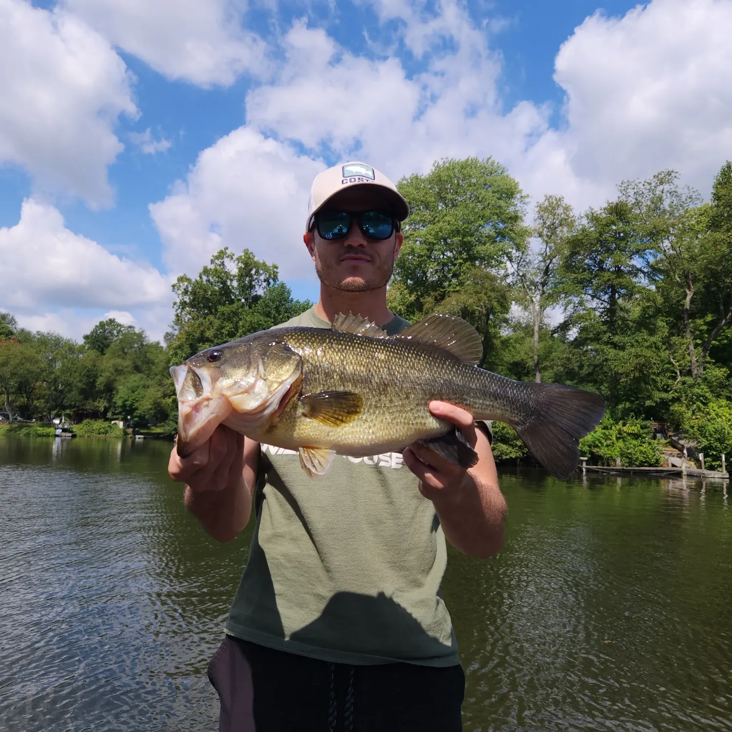 Largemouth bass caught on Fishbrain