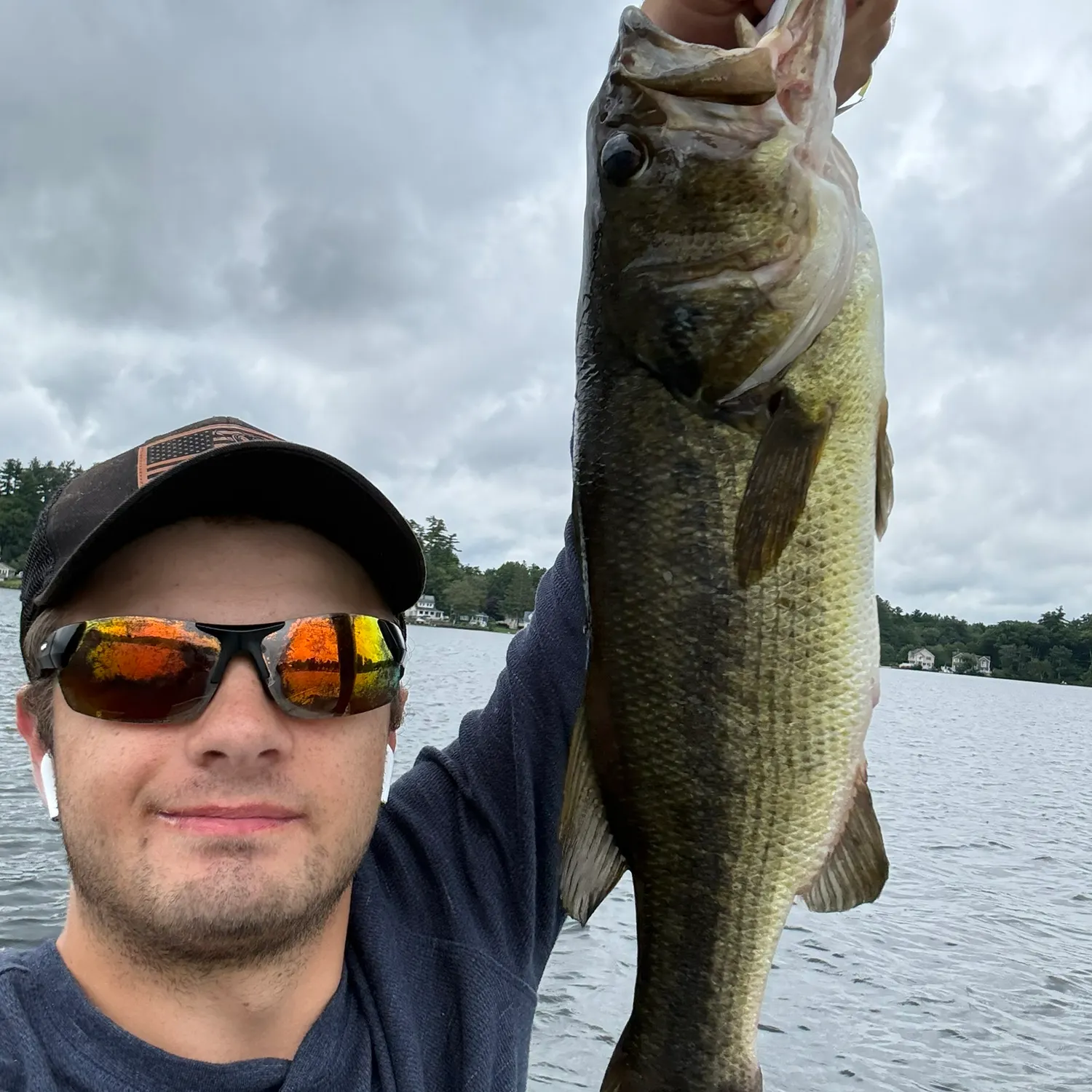 Largemouth bass caught on Fishbrain