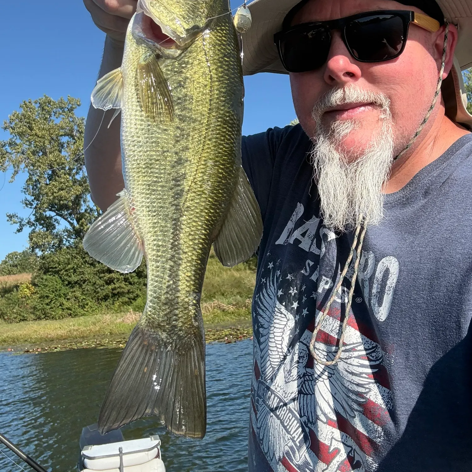 Largemouth bass caught on Fishbrain