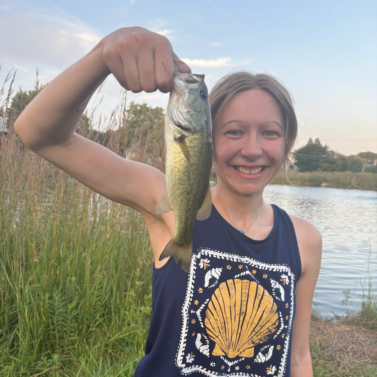 Largemouth bass caught on Fishbrain