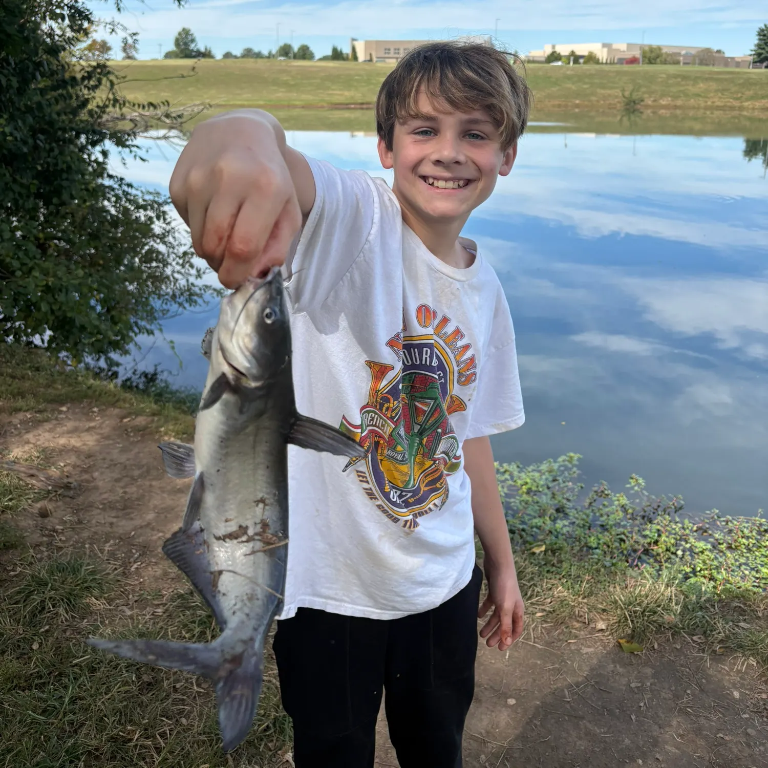Blue catfish caught on Fishbrain