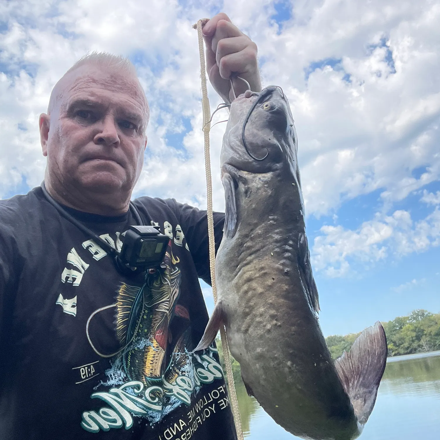 Channel catfish caught on Fishbrain
