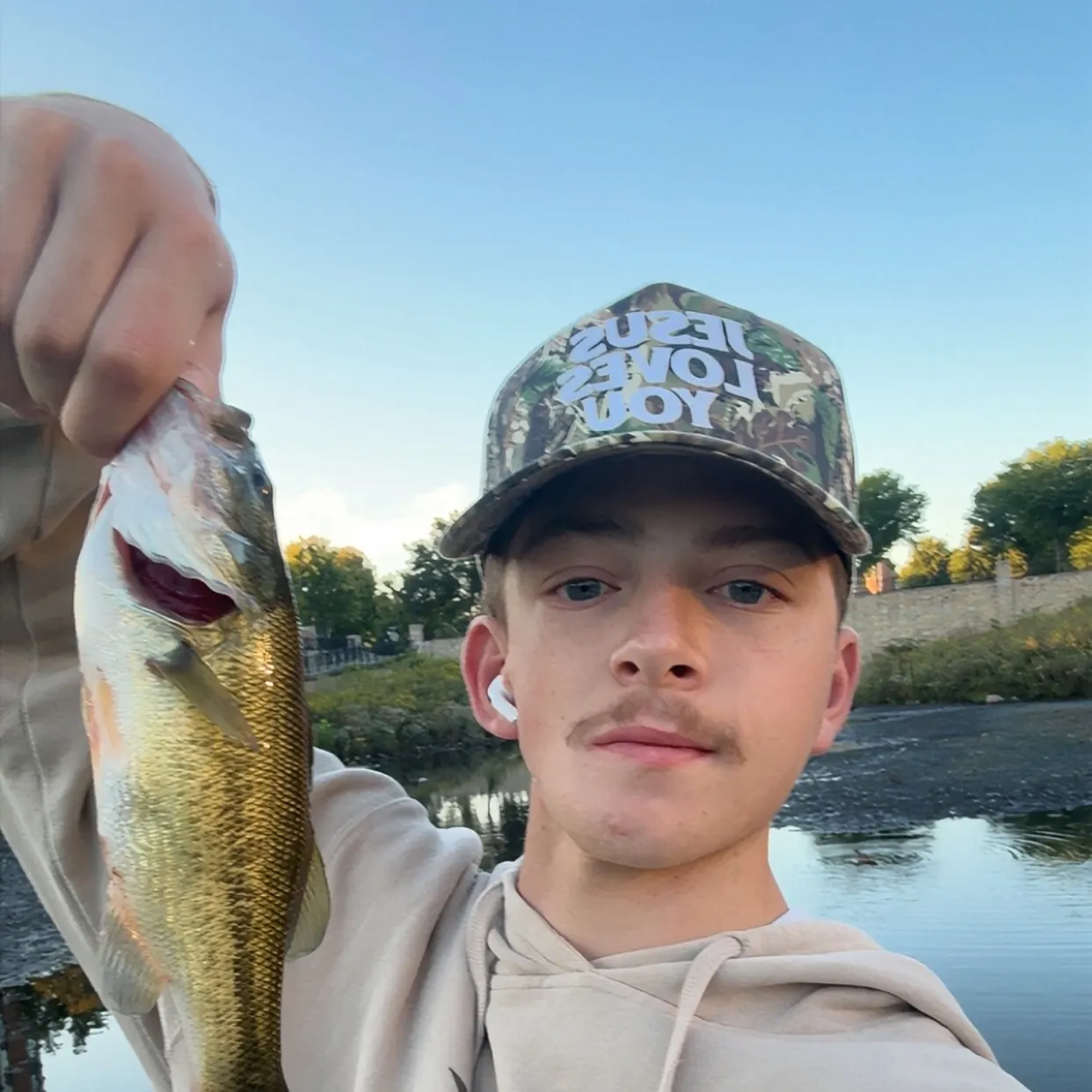 Largemouth bass caught on Fishbrain