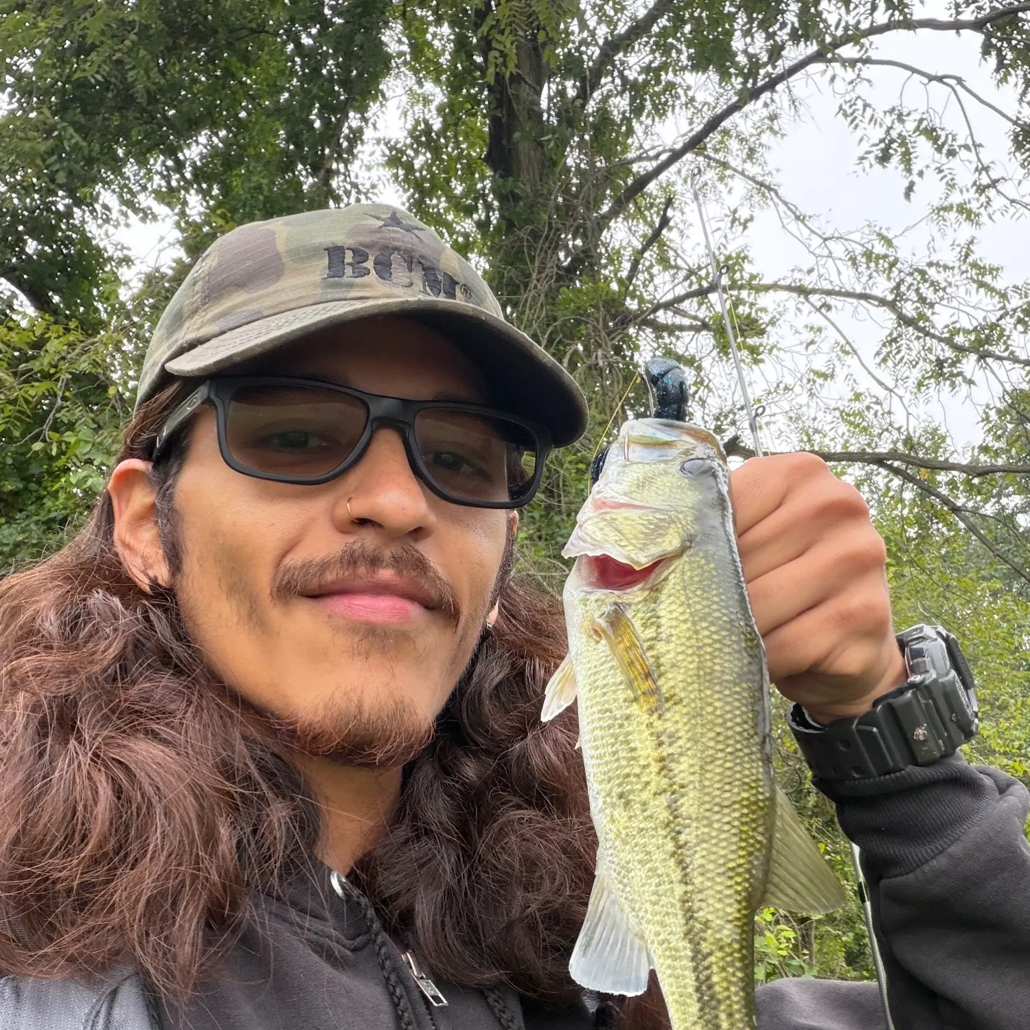 Largemouth bass caught on Fishbrain