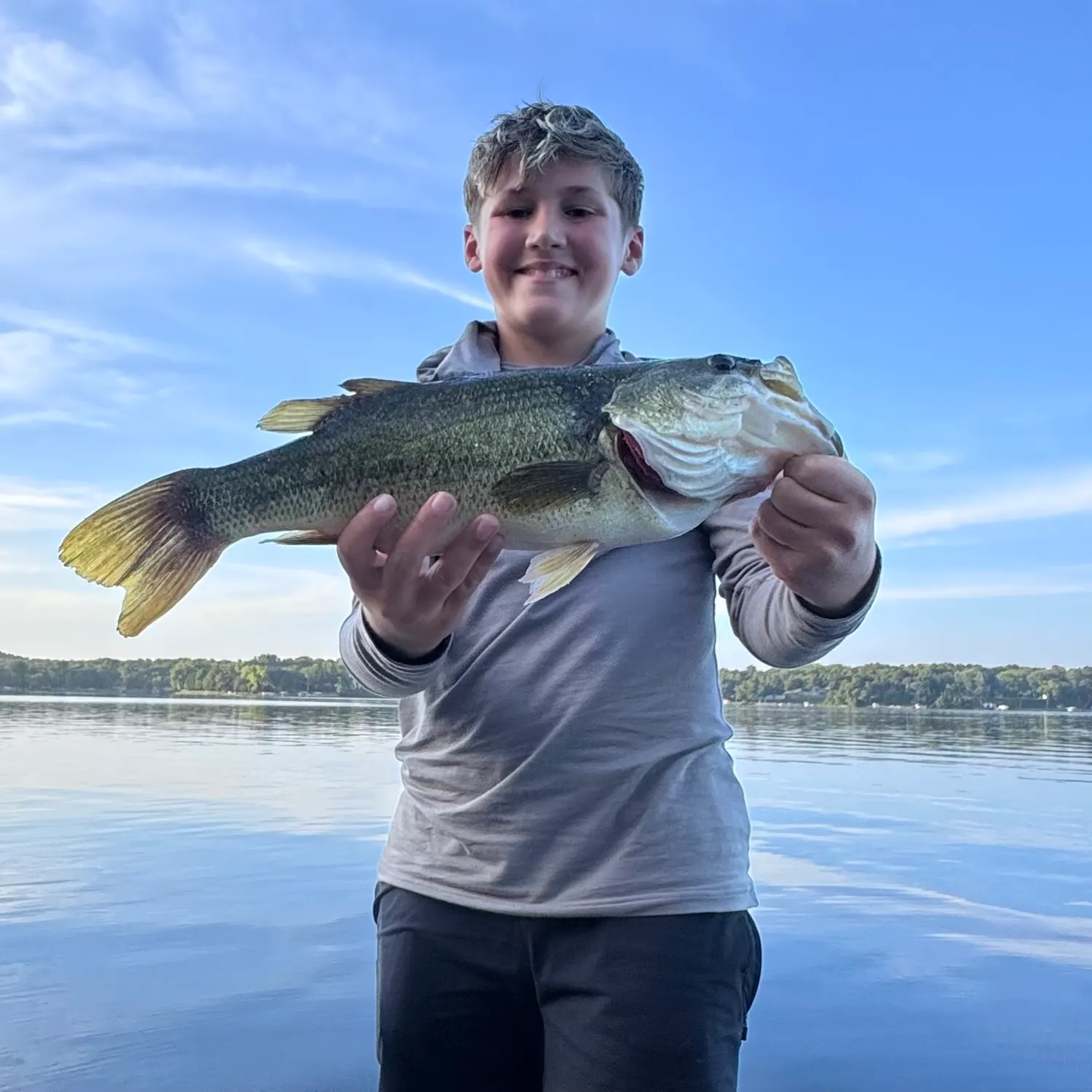 Largemouth bass caught on Fishbrain