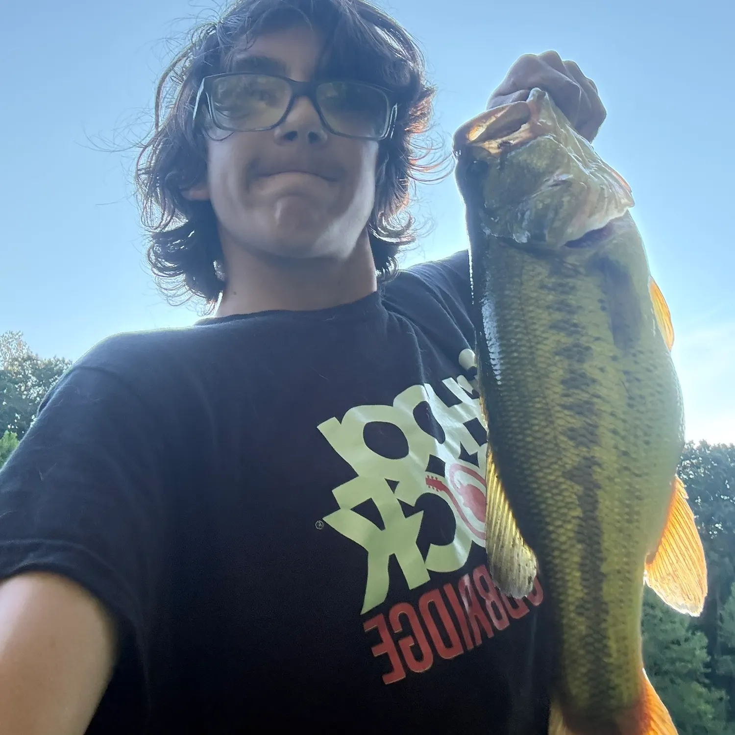 Largemouth bass caught on Fishbrain
