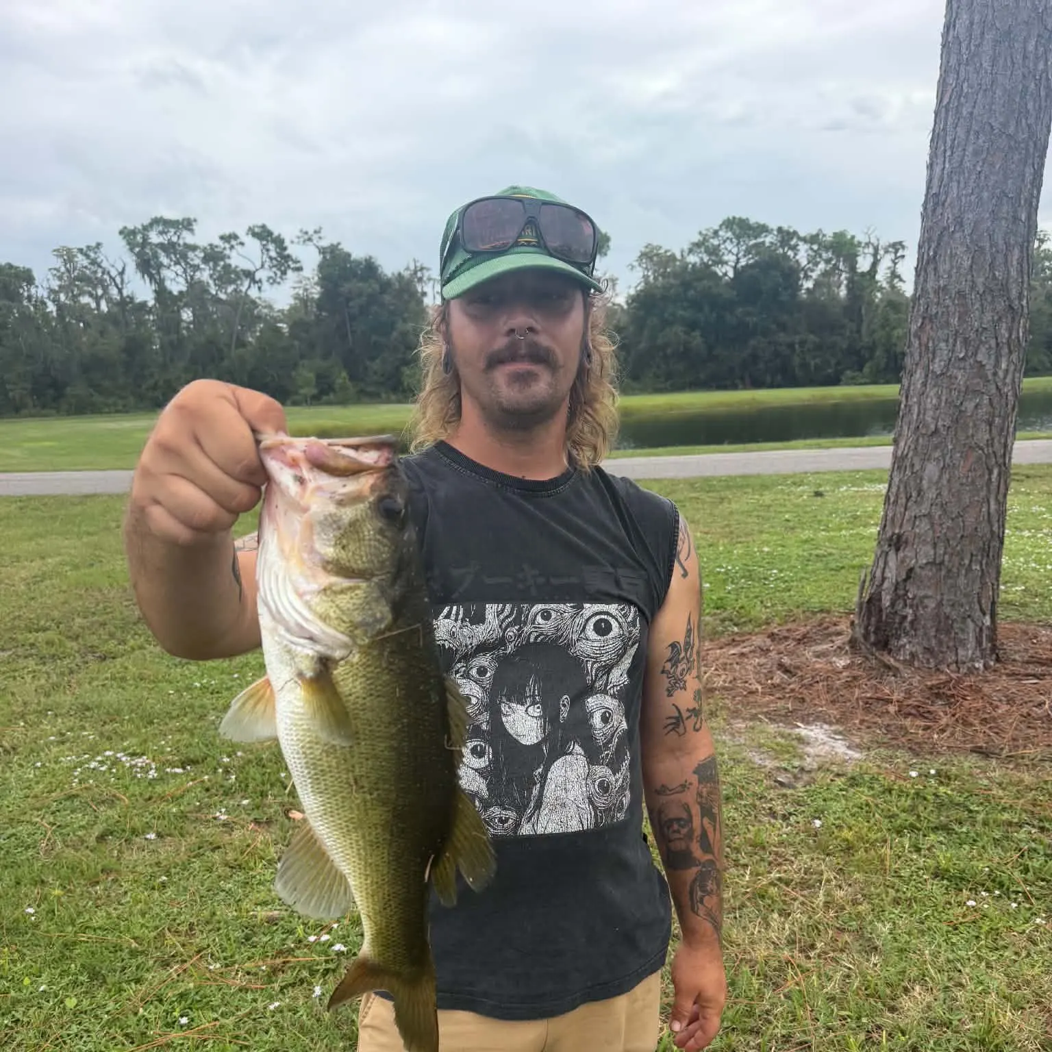 Largemouth bass caught on Fishbrain