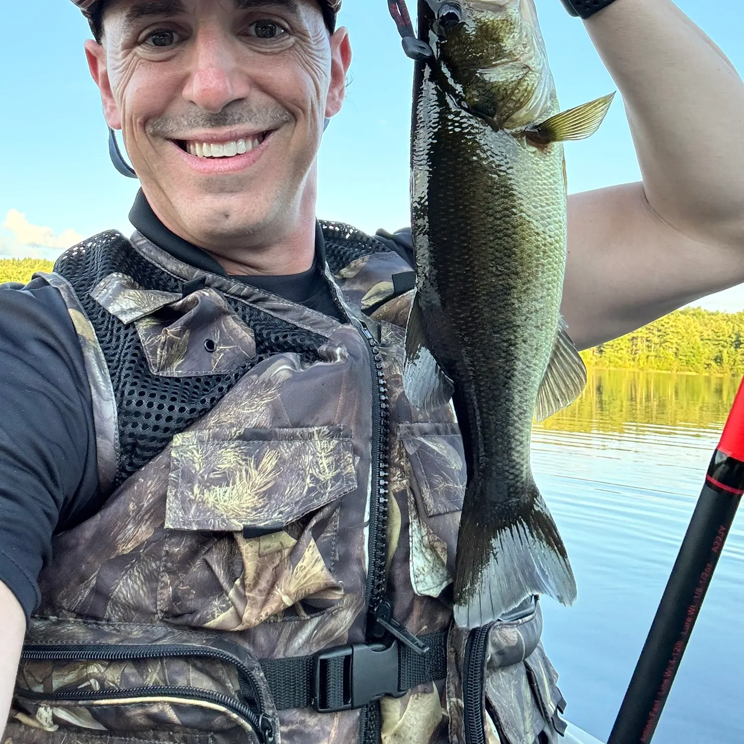 Largemouth bass caught on Fishbrain