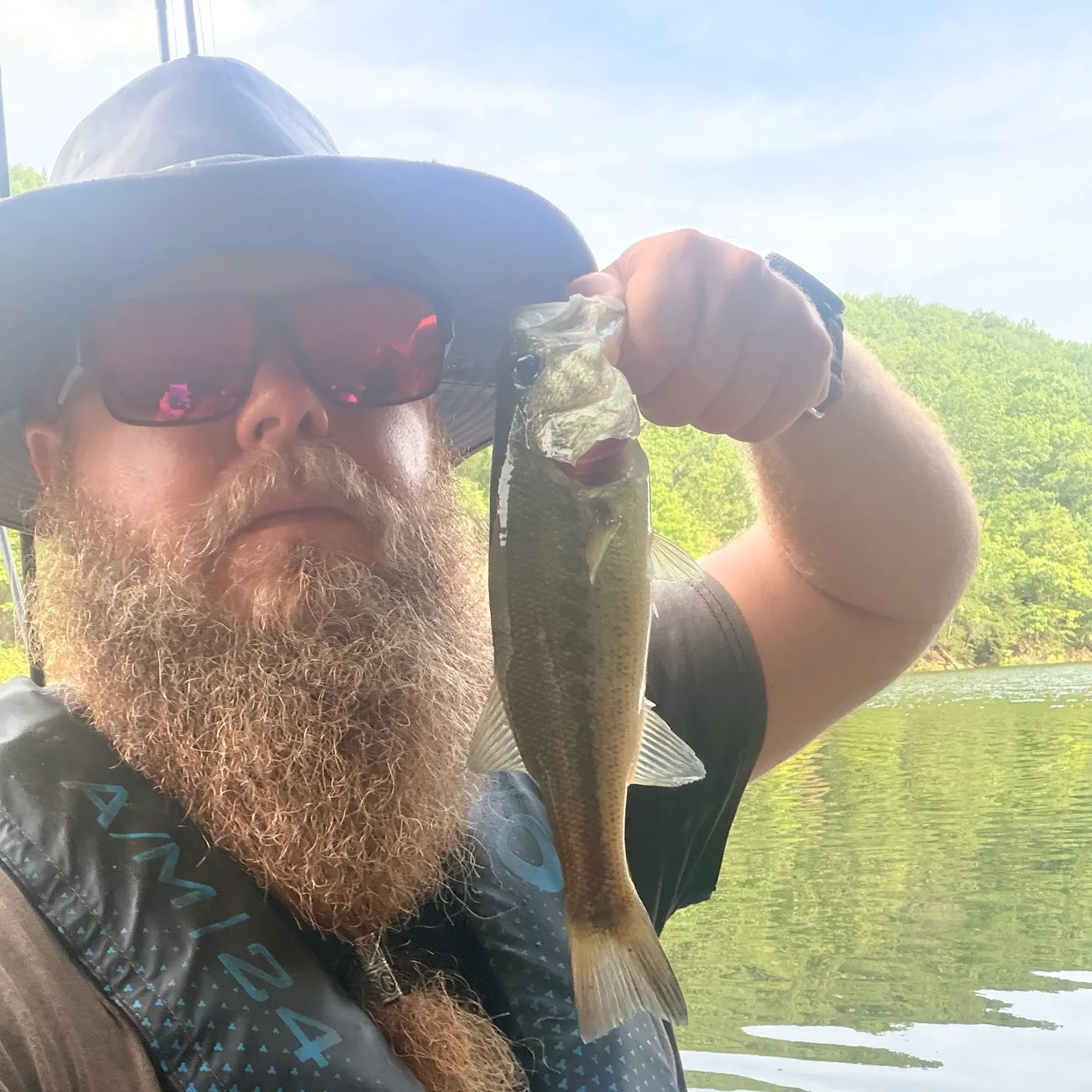 Largemouth bass caught on Fishbrain