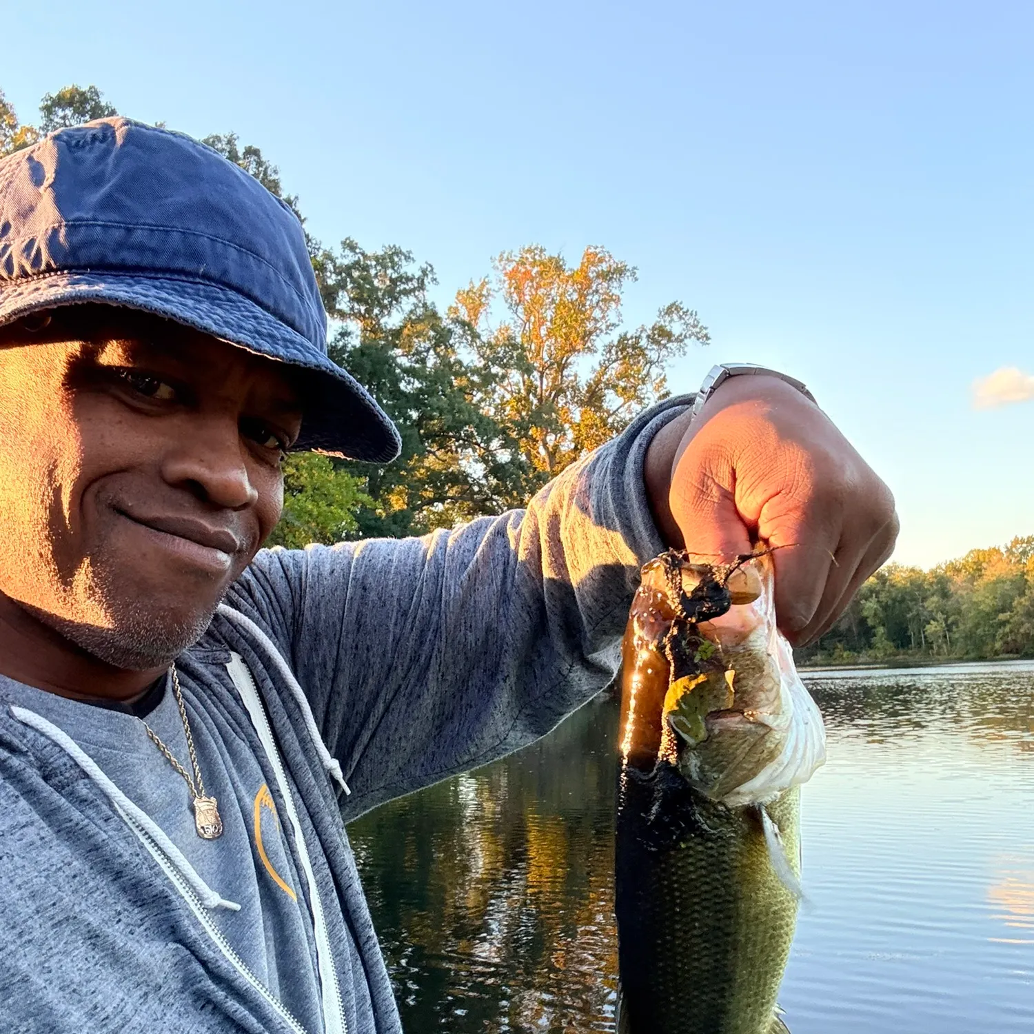 Largemouth bass caught on Fishbrain