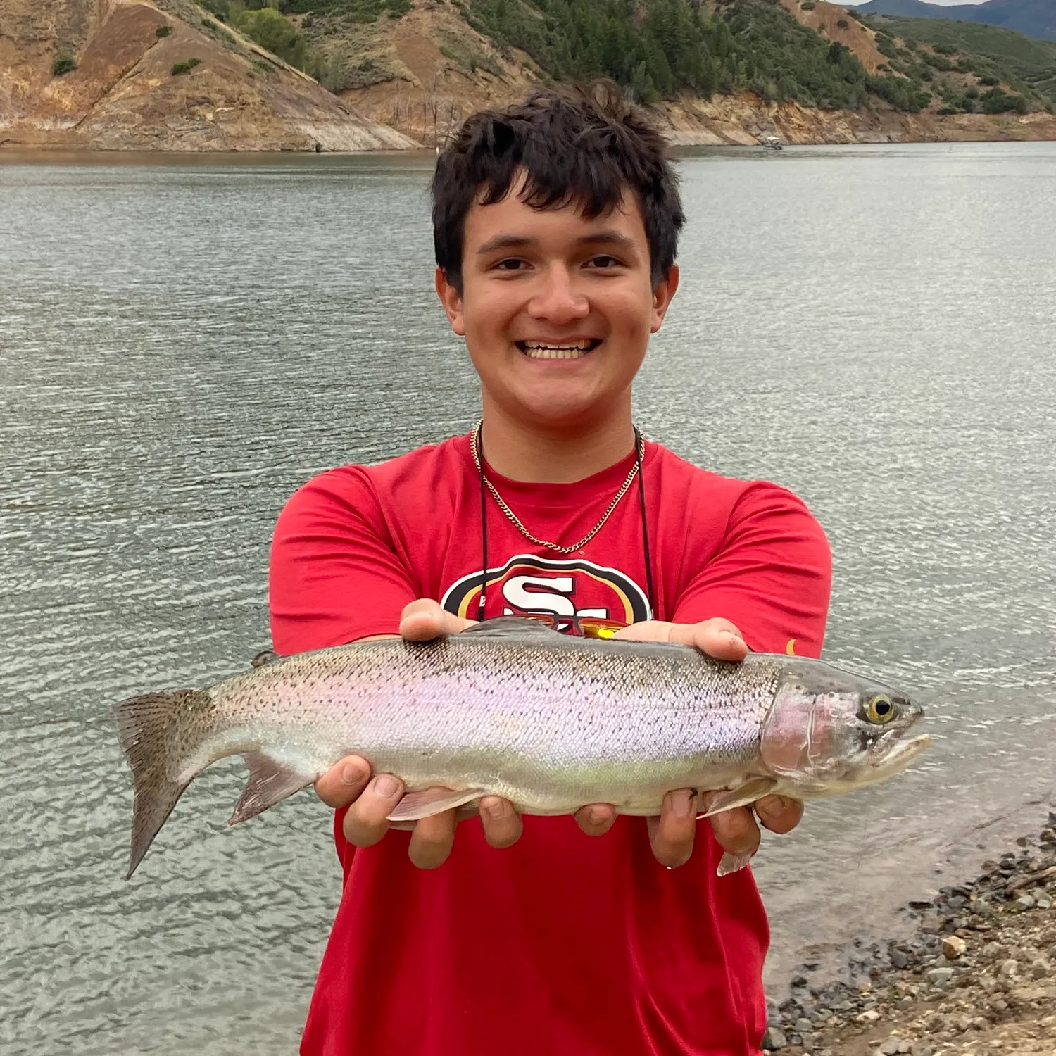 Rainbow trout caught on Fishbrain