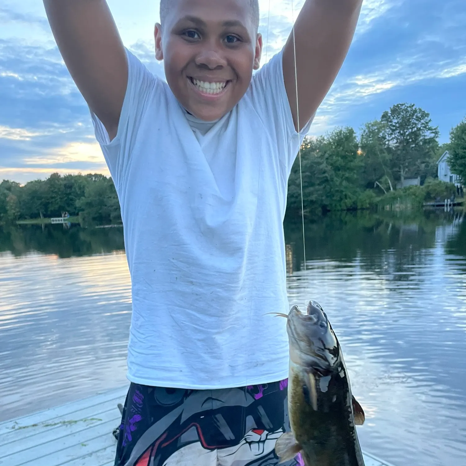 Channel catfish caught on Fishbrain