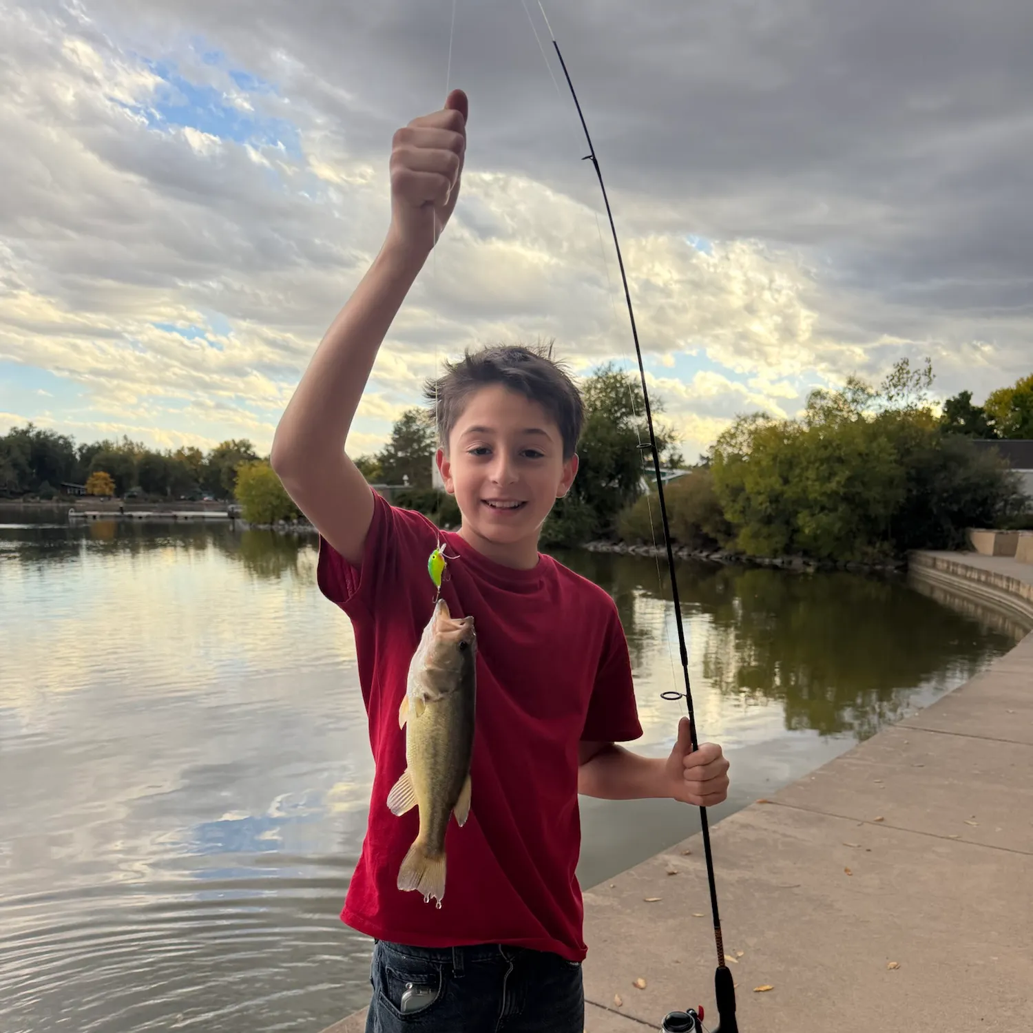 Largemouth bass caught on Fishbrain
