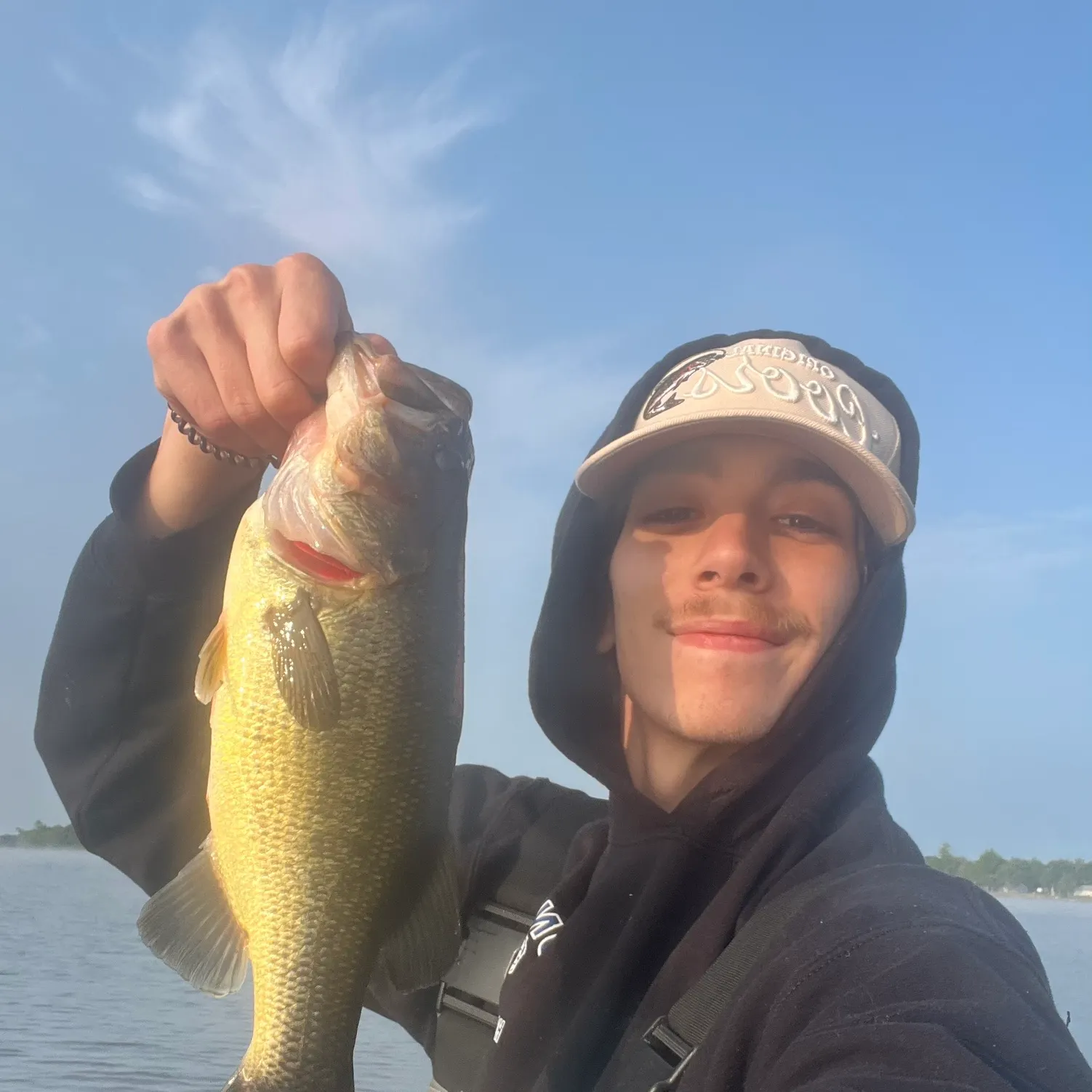 Largemouth bass caught on Fishbrain