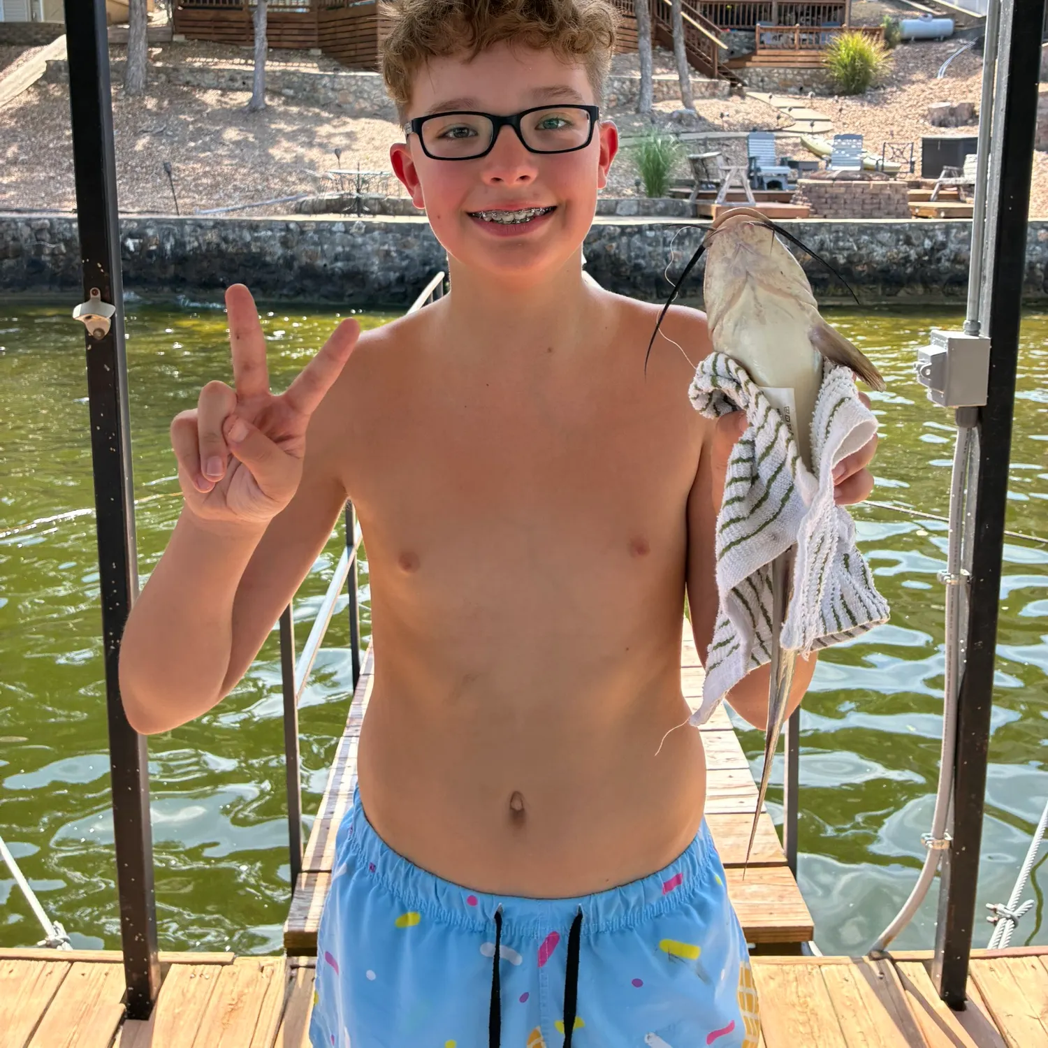 Channel catfish caught on Fishbrain