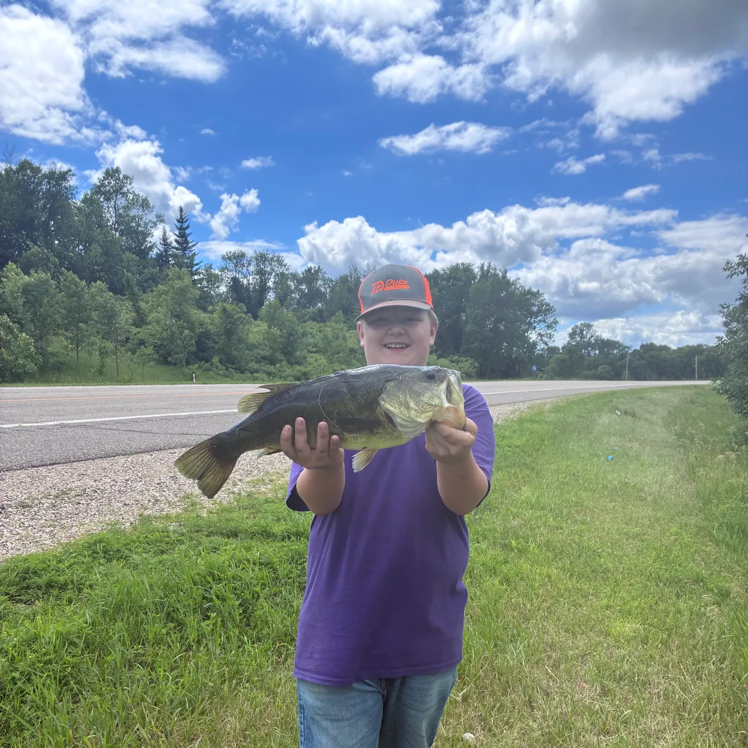 Largemouth bass caught on Fishbrain