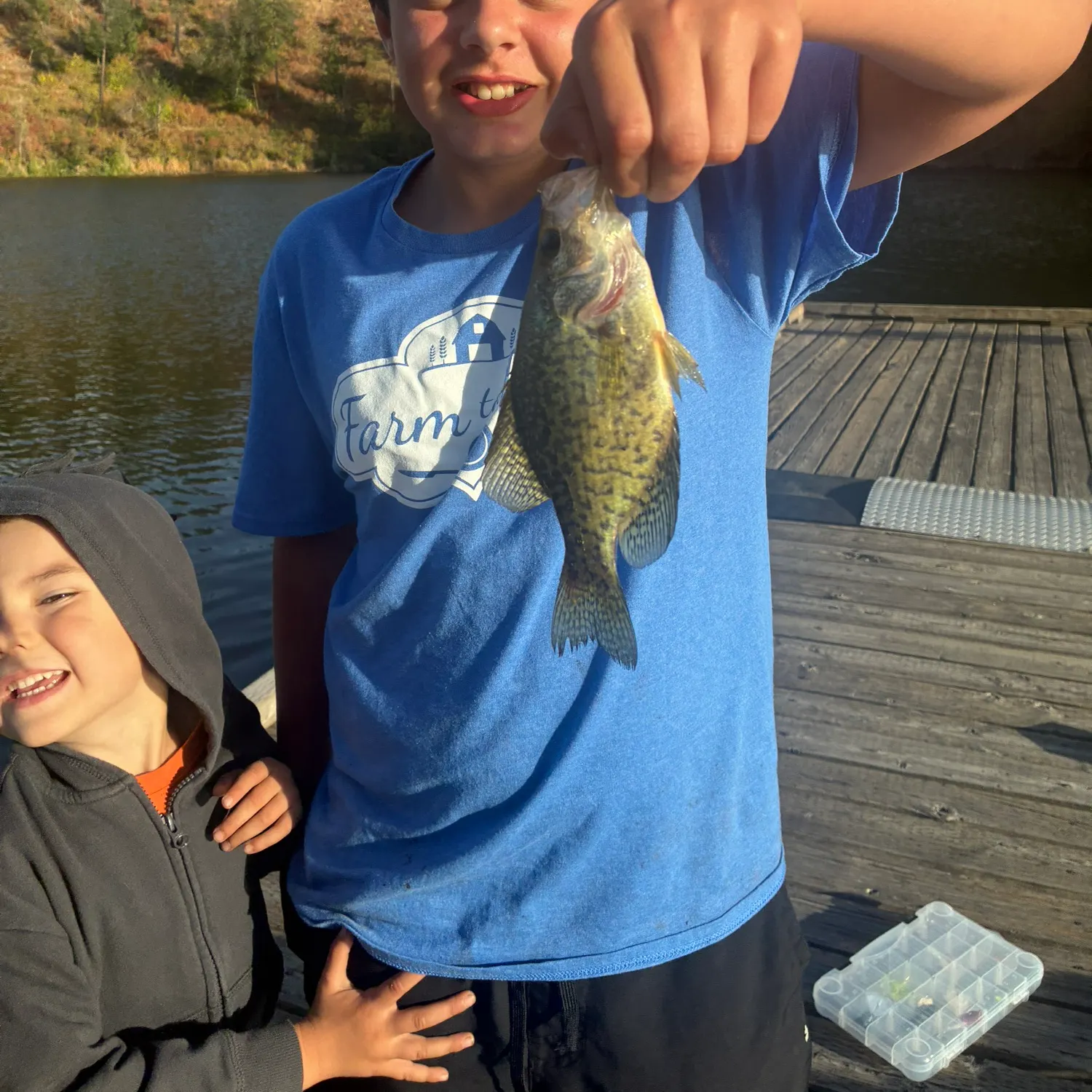 Black crappie caught on Fishbrain