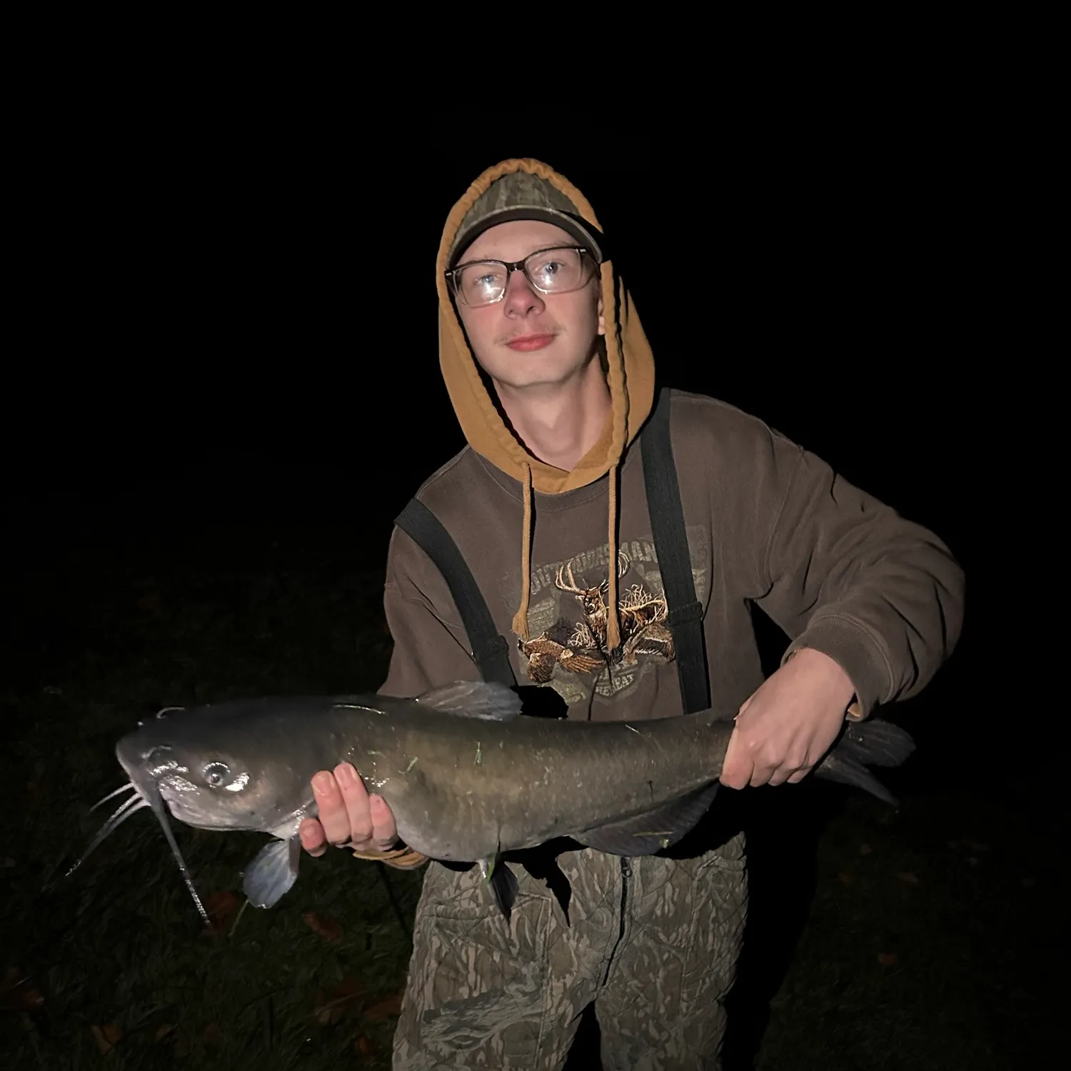Blue catfish caught on Fishbrain
