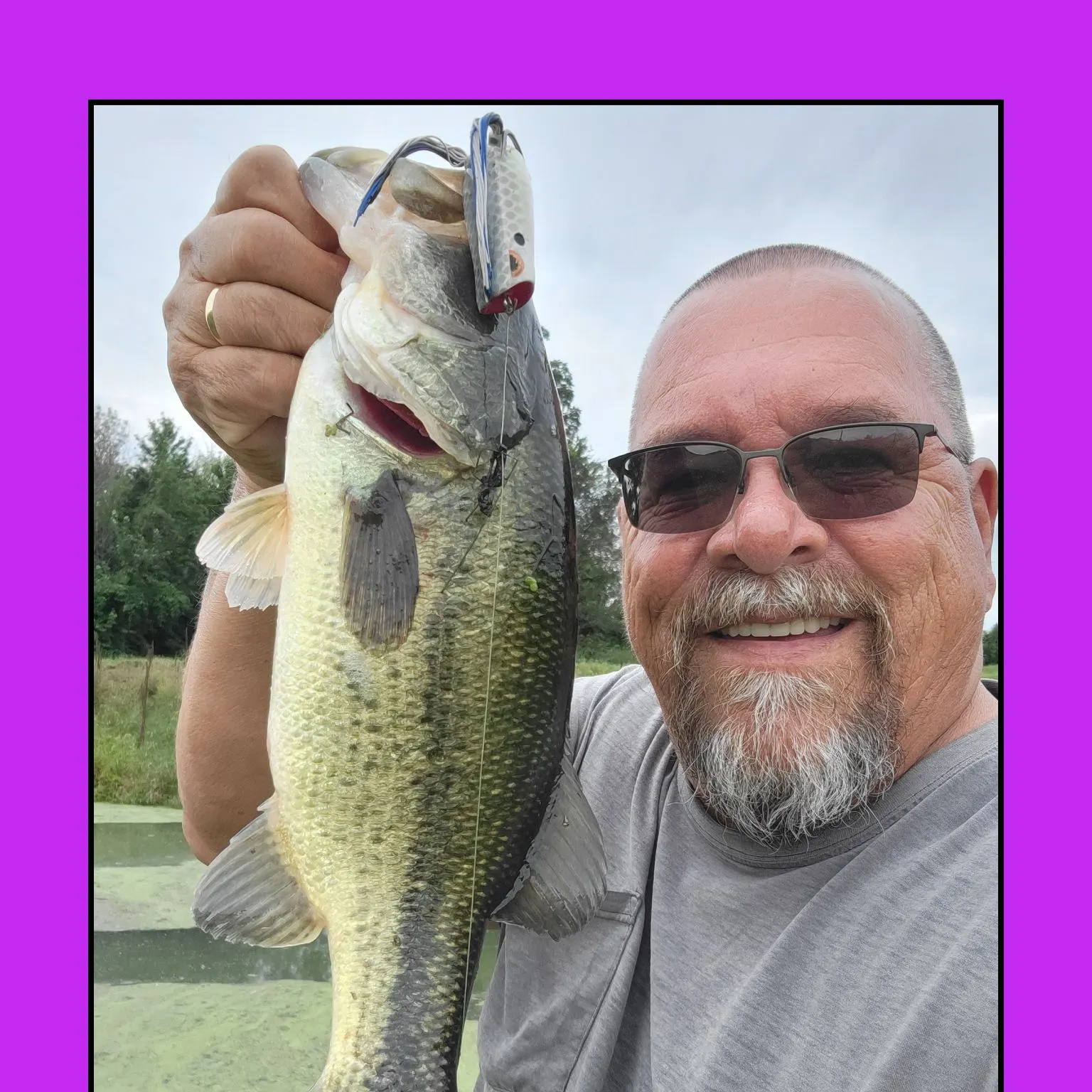 Largemouth bass caught on Fishbrain