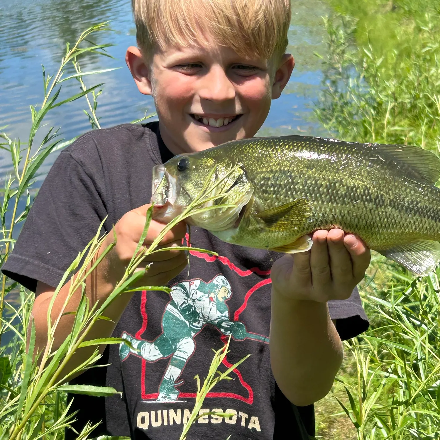 Largemouth bass caught on Fishbrain