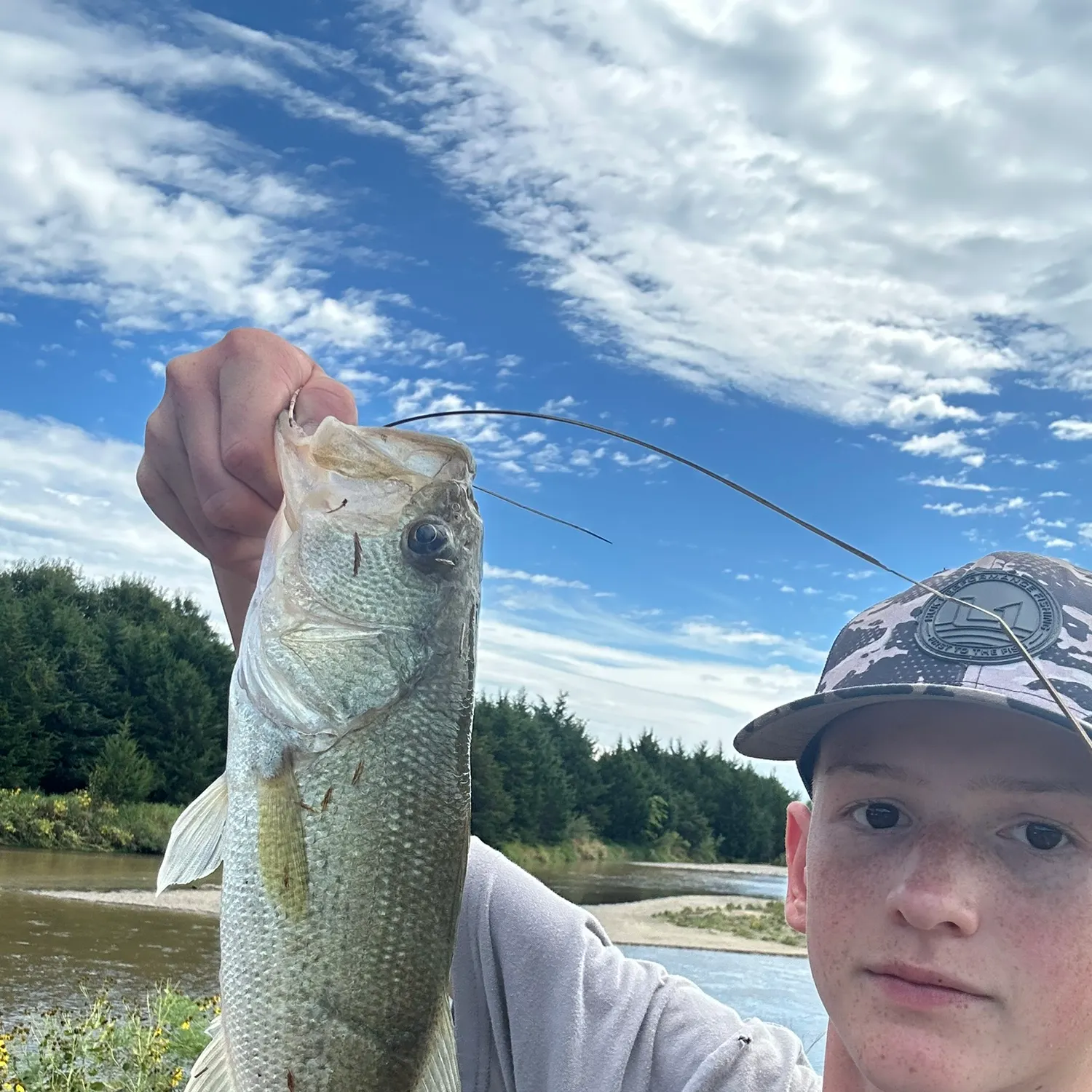 Largemouth bass caught on Fishbrain
