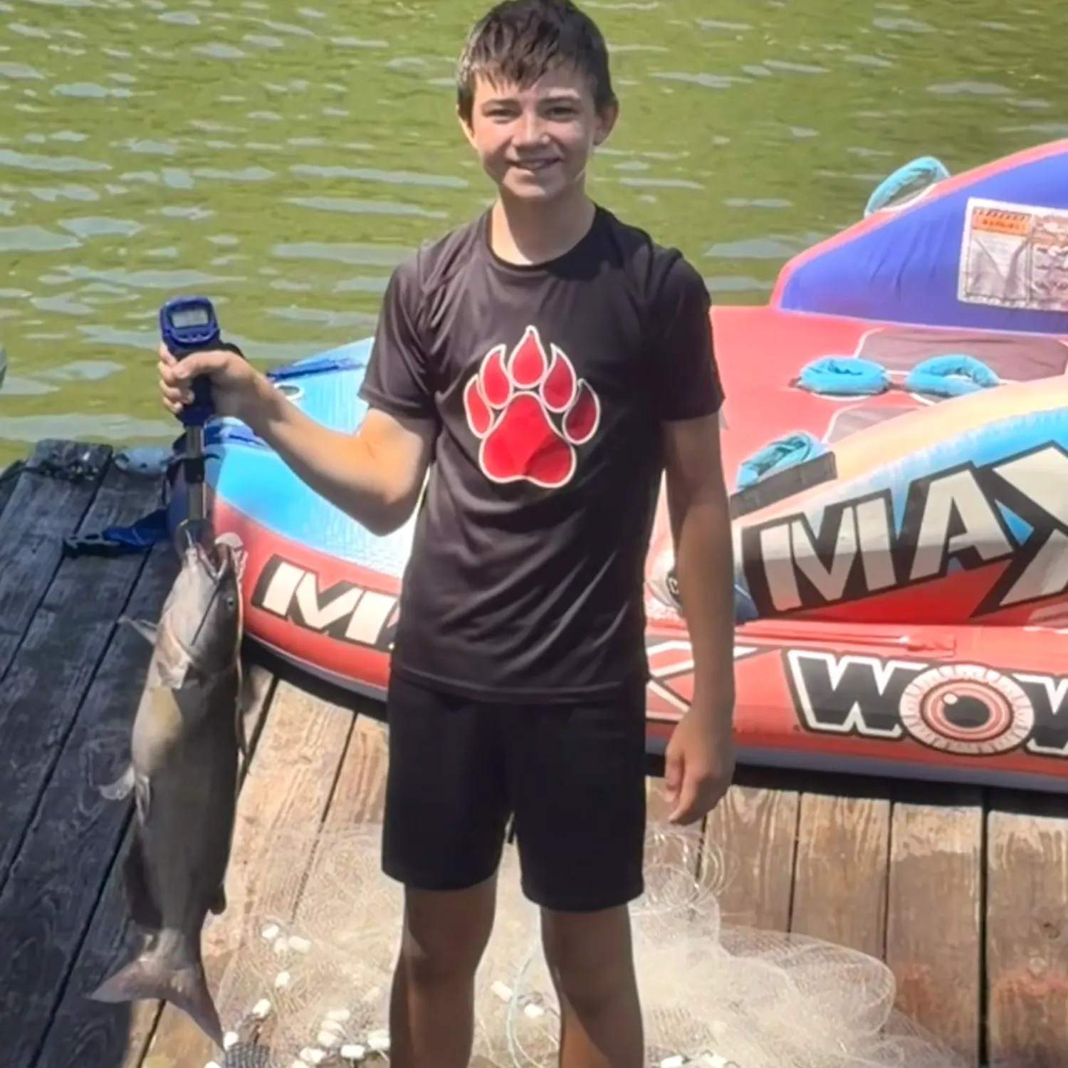 Channel catfish caught on Fishbrain