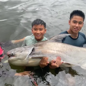 The most recent Mekong giant catfish catches on Fishbrain