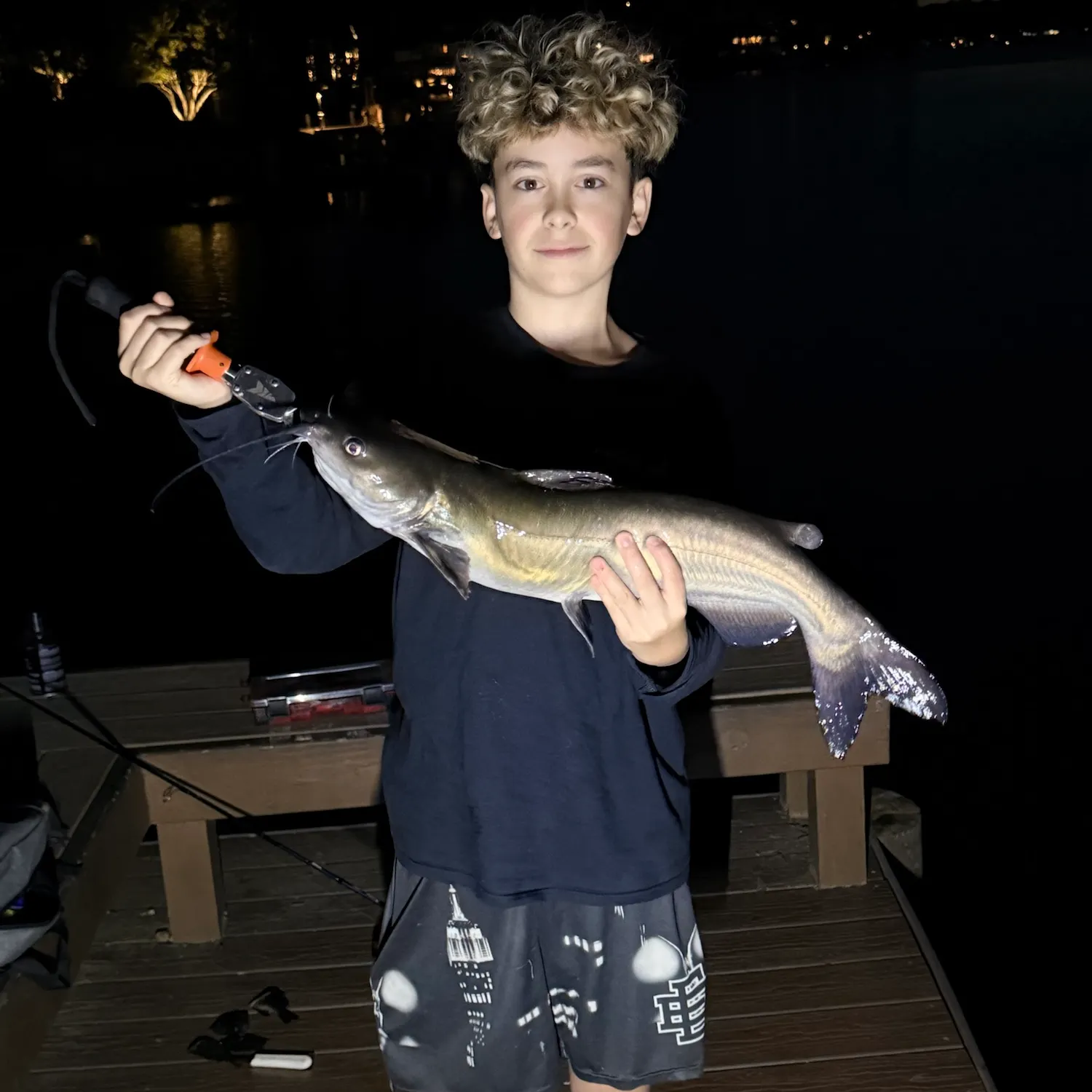 Channel catfish caught on Fishbrain