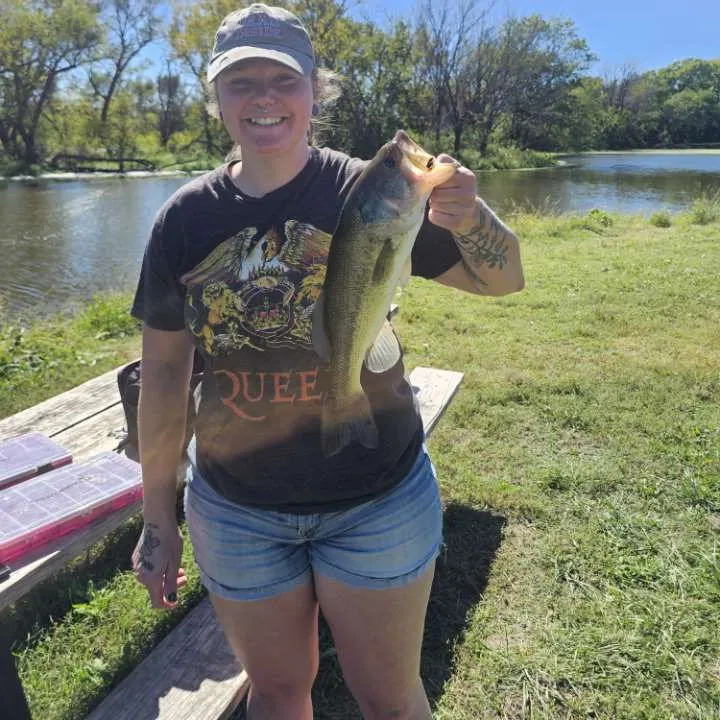 Largemouth bass caught on Fishbrain