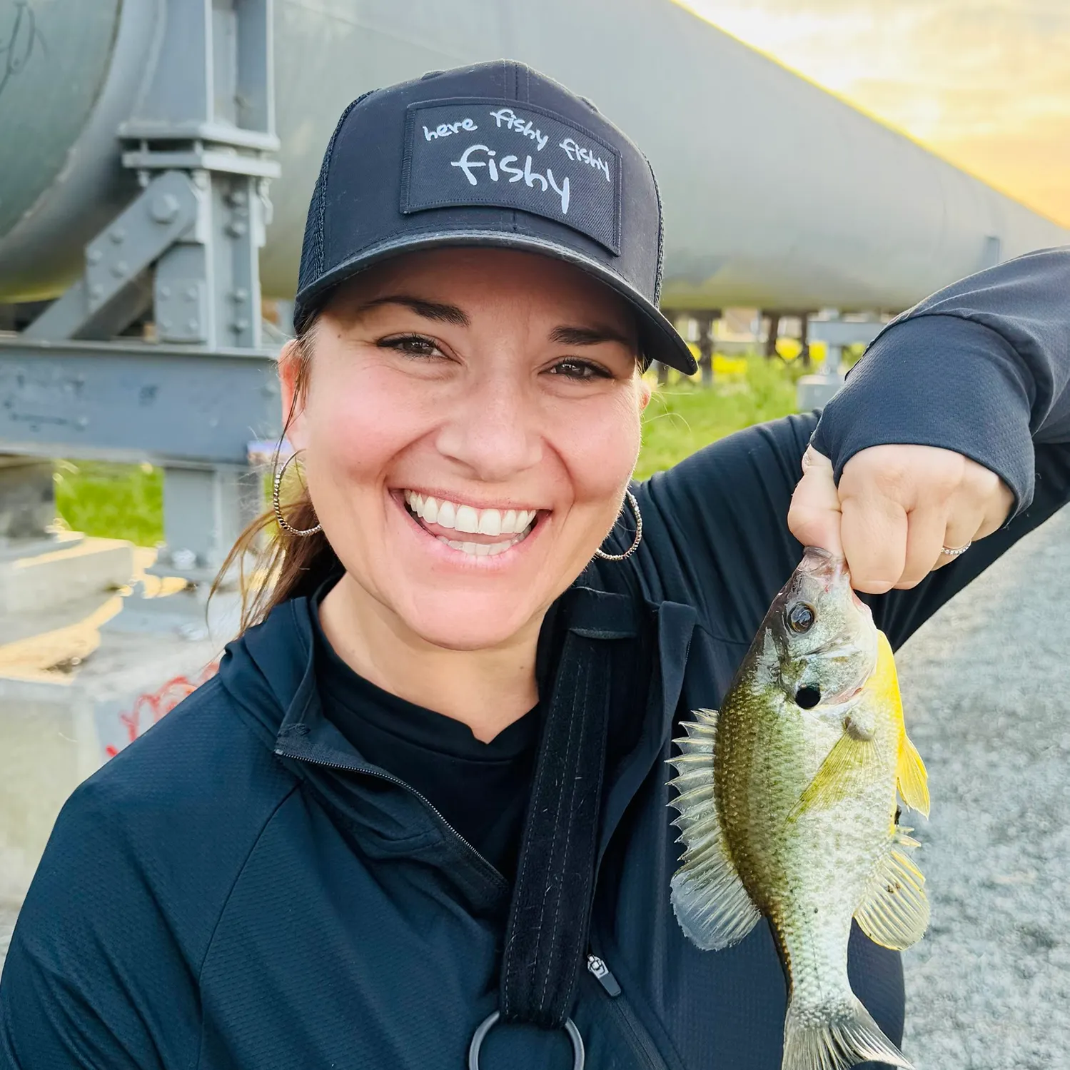 Green sunfish caught on Fishbrain