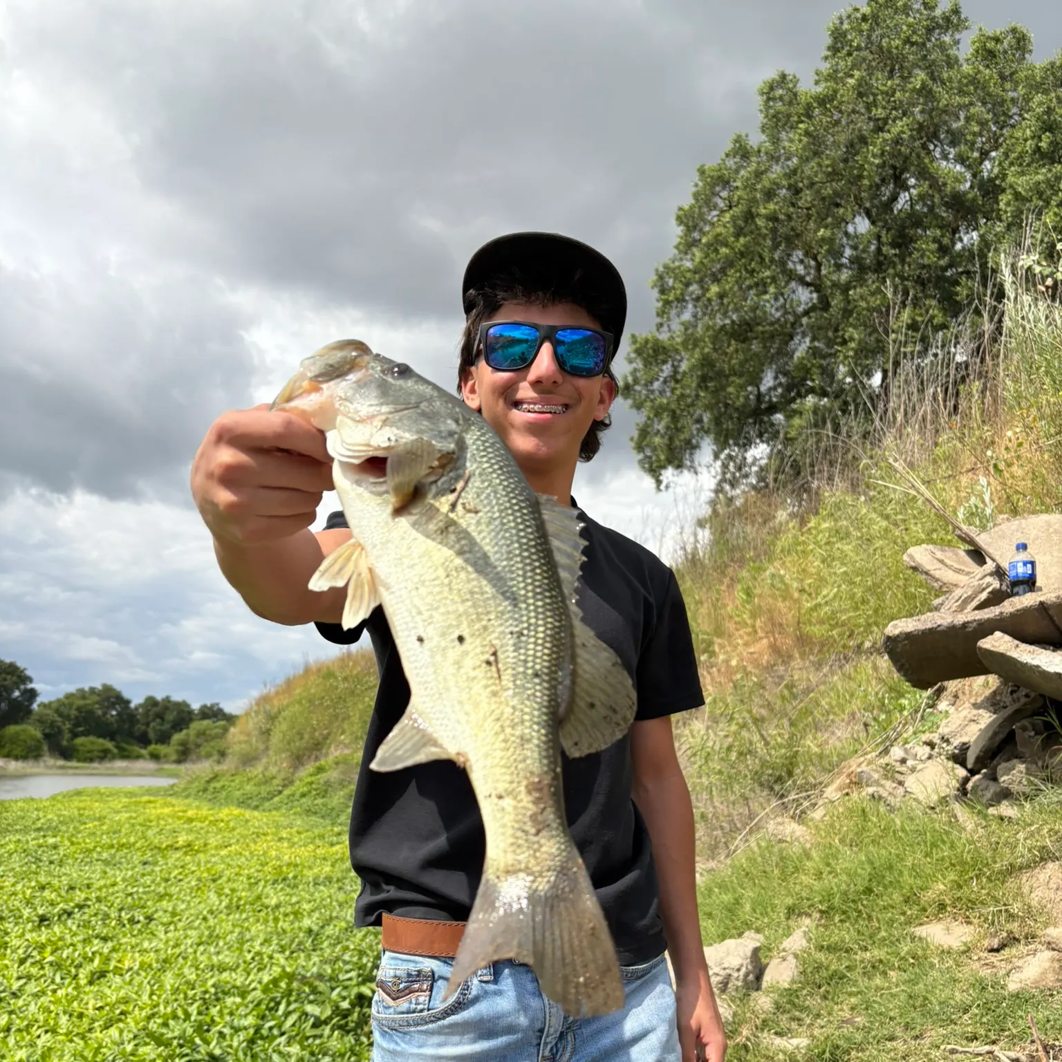 Largemouth bass caught on Fishbrain