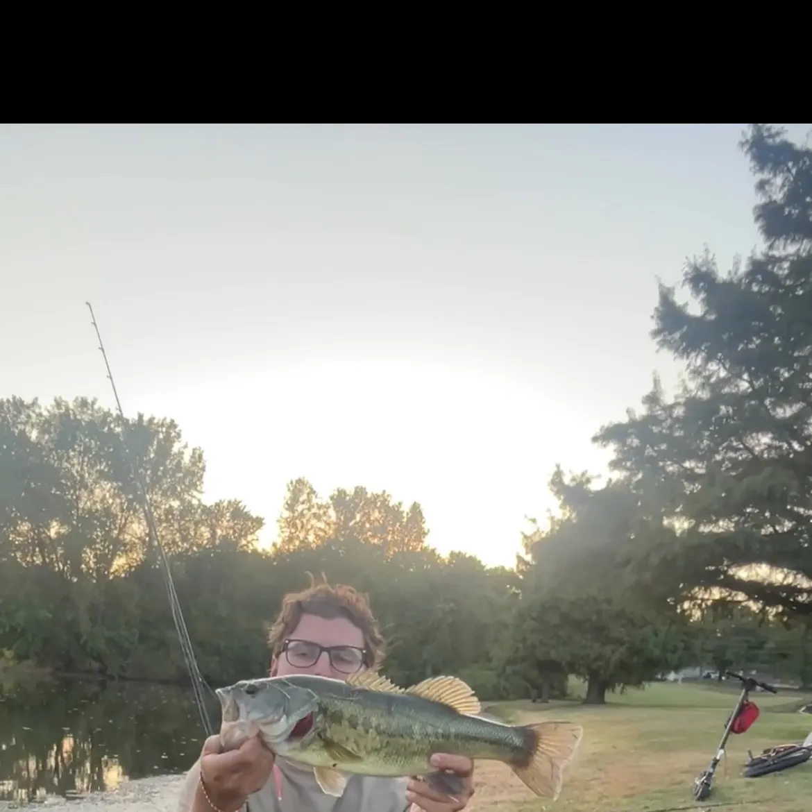 Largemouth bass caught on Fishbrain