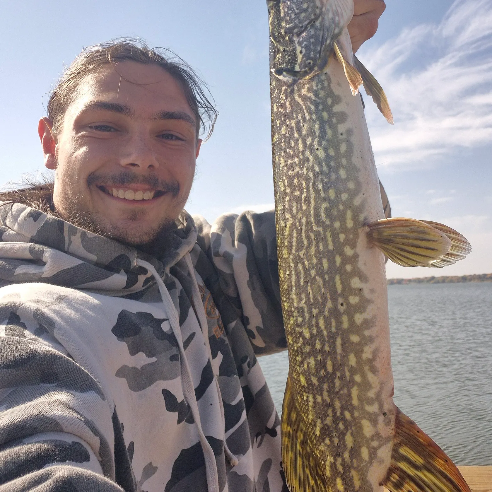 Northern pike caught on Fishbrain