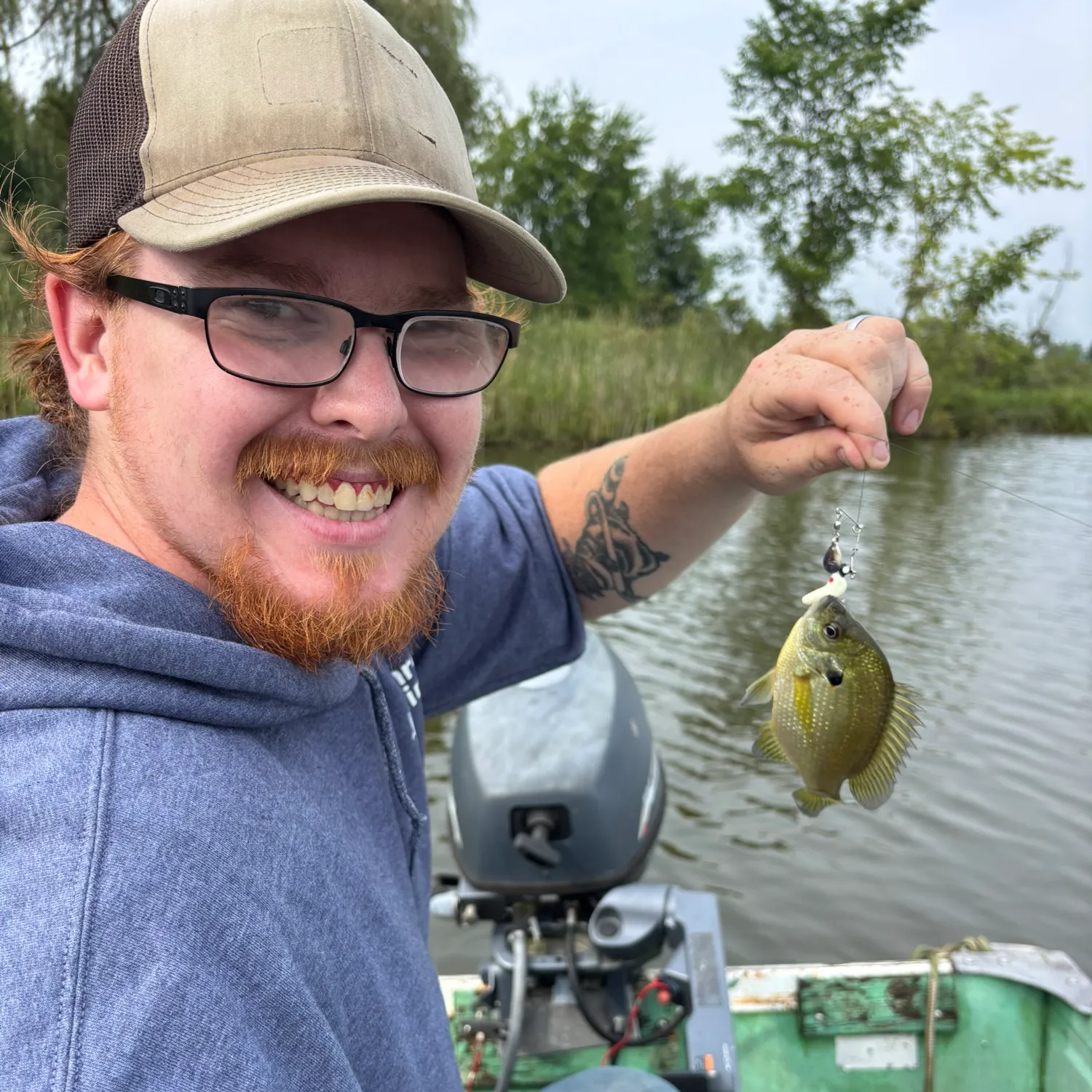 Redear sunfish caught on Fishbrain