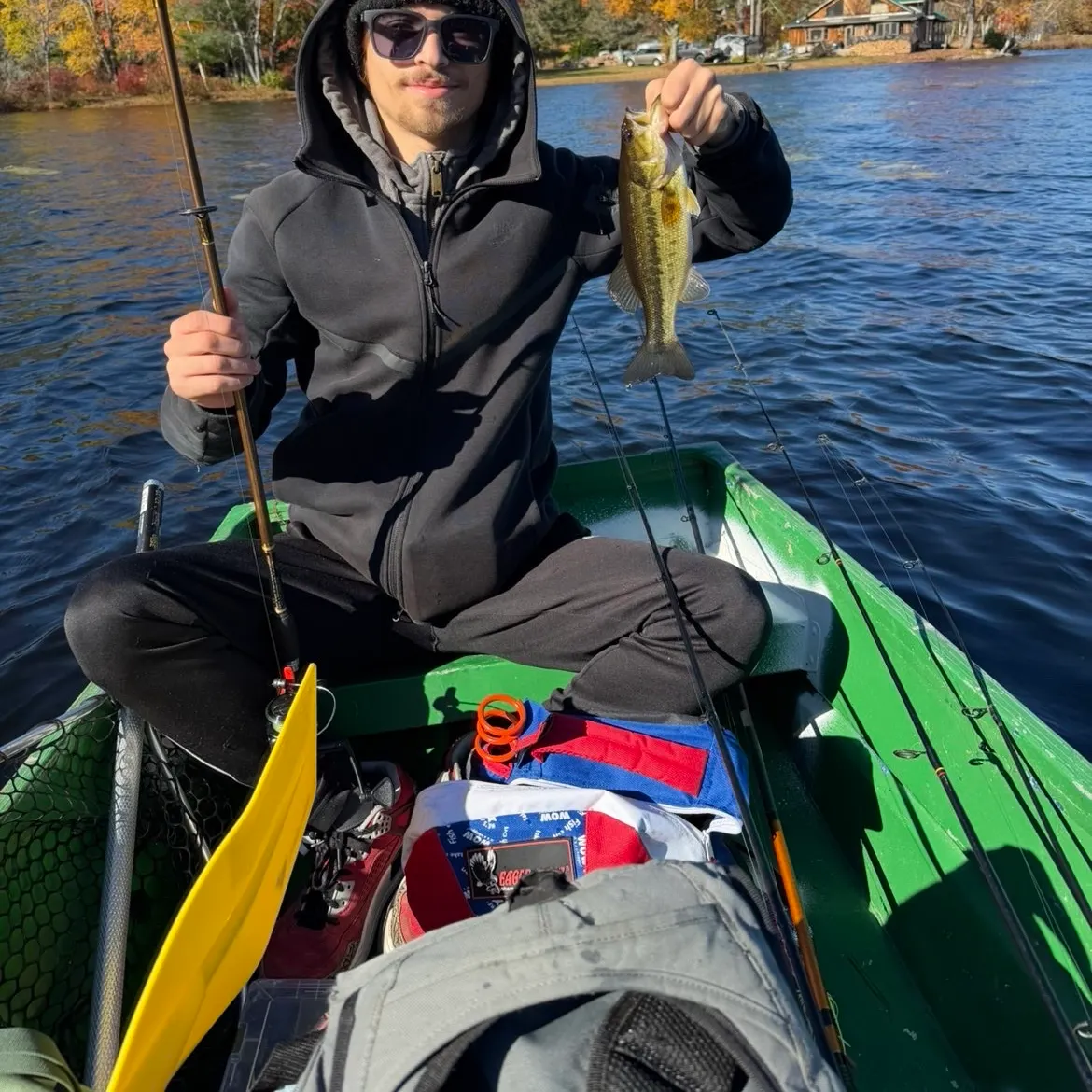 Largemouth bass caught on Fishbrain