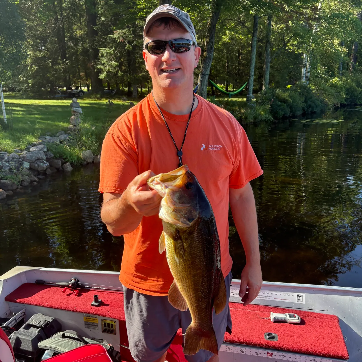 Largemouth bass caught on Fishbrain