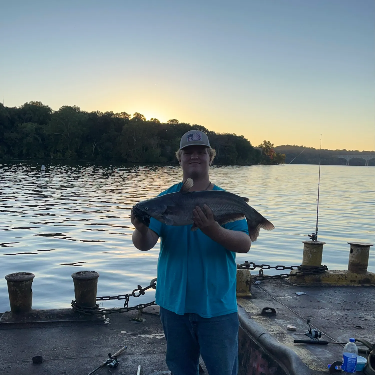 Blue catfish caught on Fishbrain