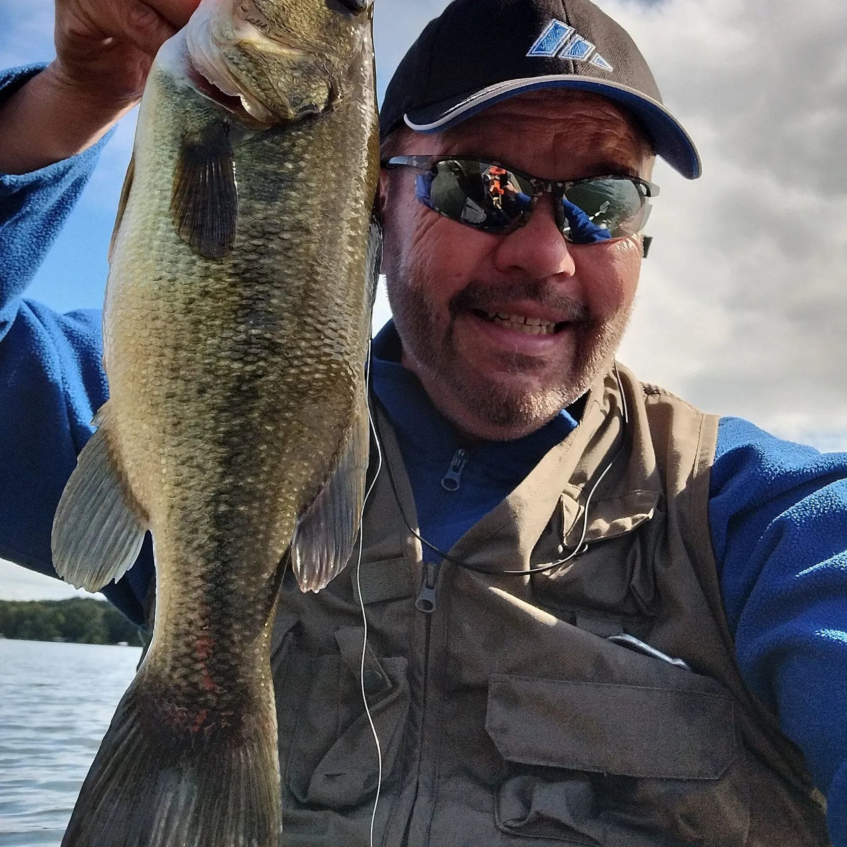 Largemouth bass caught on Fishbrain