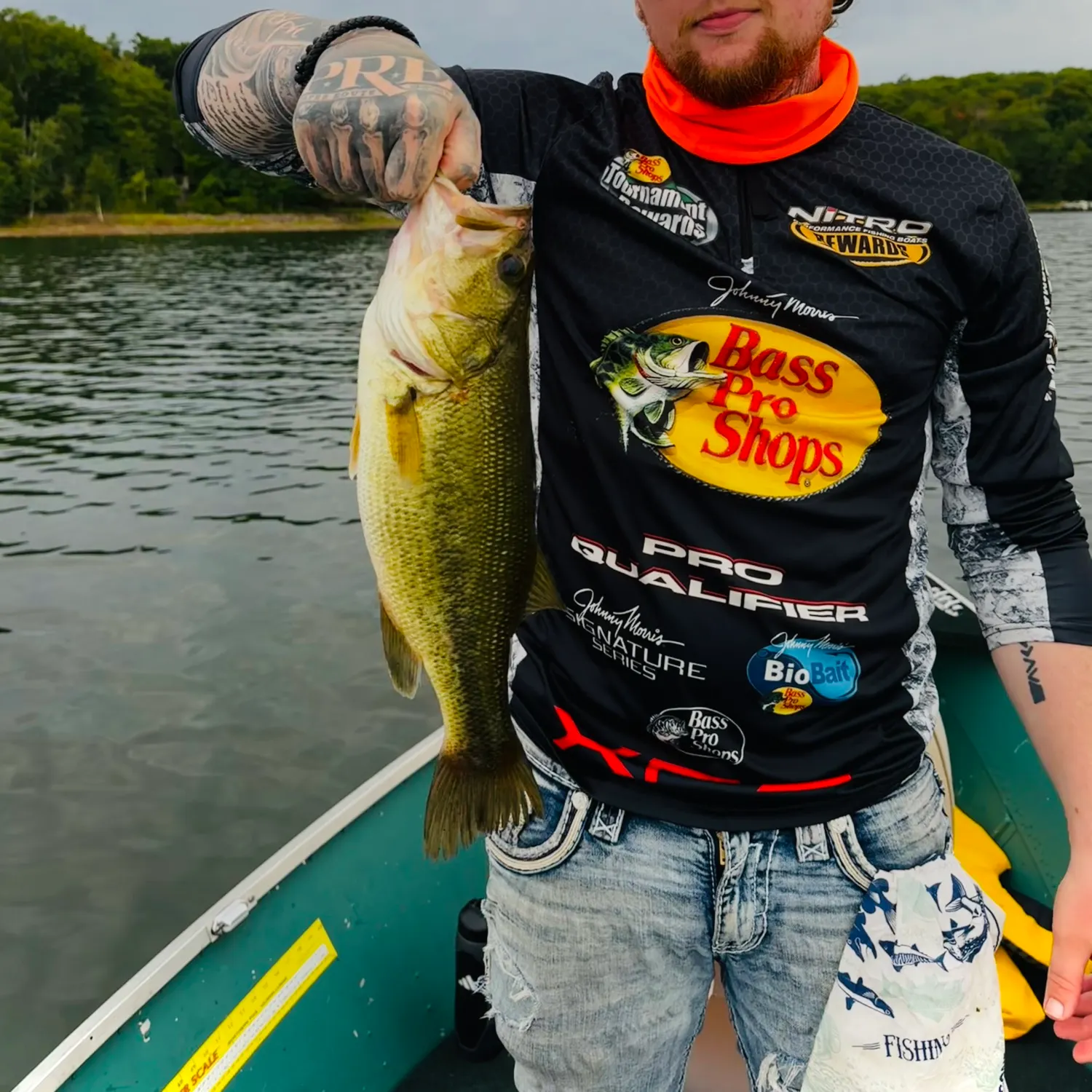 Largemouth bass caught on Fishbrain