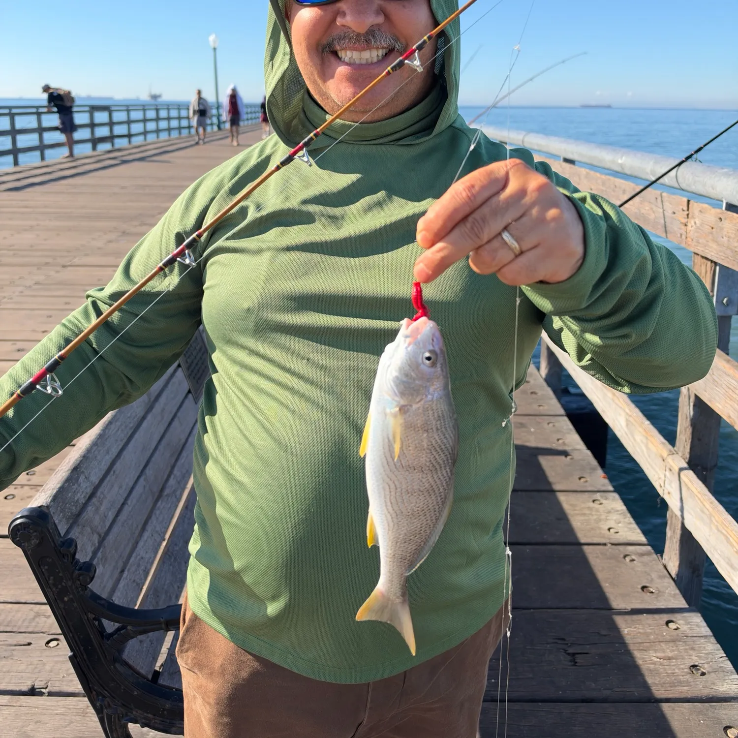 Yellowfin croaker caught on Fishbrain