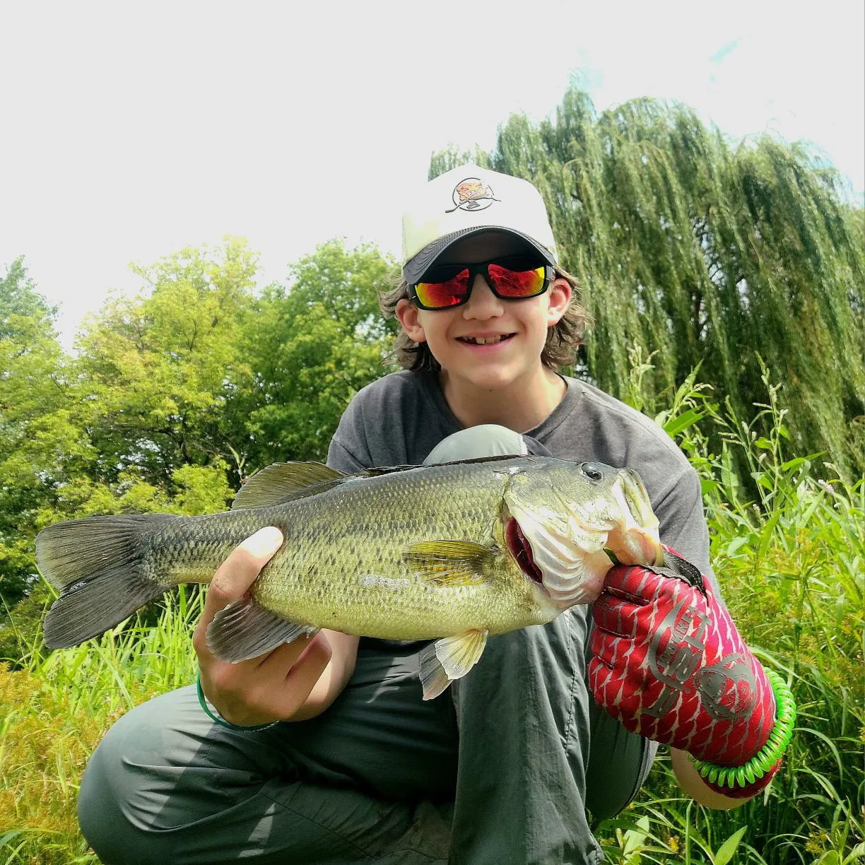 Largemouth bass caught on Fishbrain